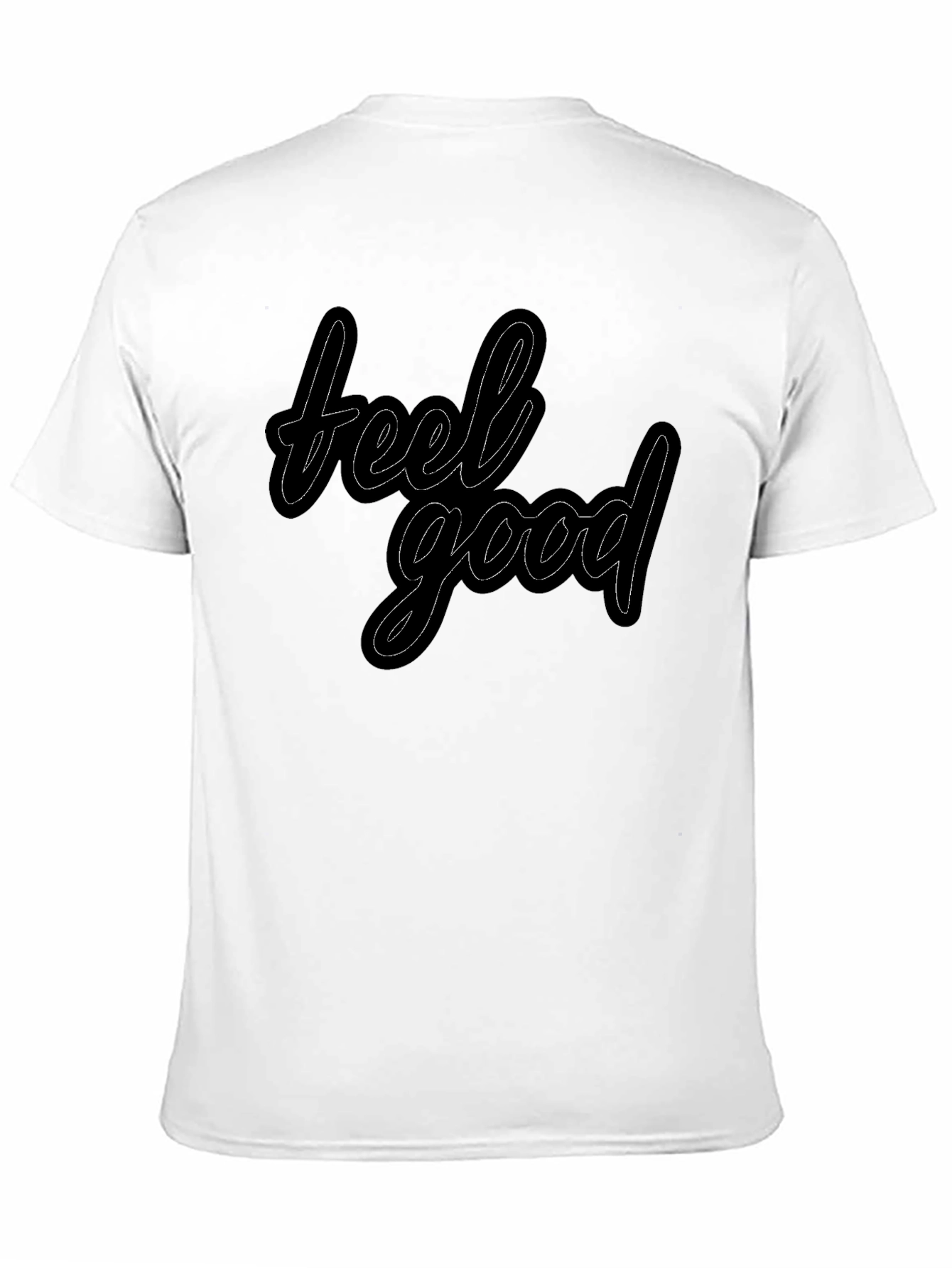 Feel Good Black Graphic Tee - Stylish Casual Wear