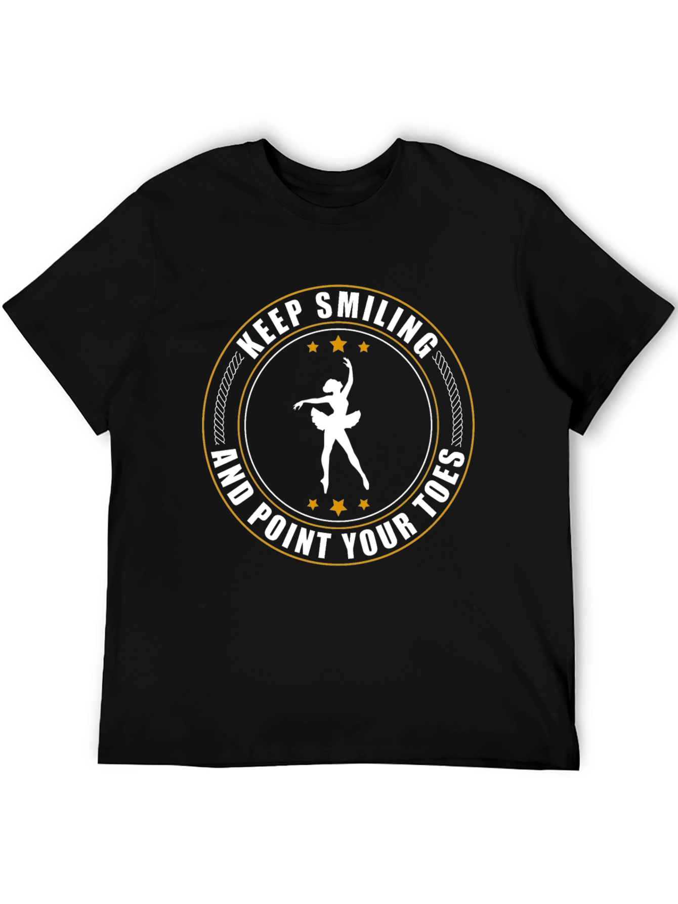 Keep Smiling Ballet T-Shirt - Dance Graphic Tee