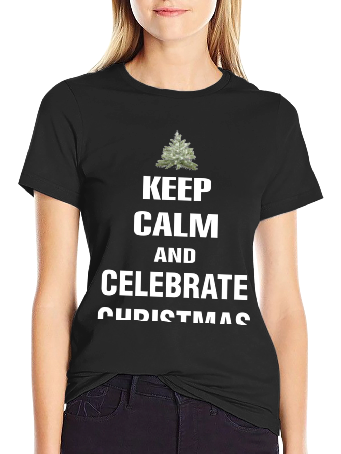 Keep Calm & Celebrate Christmas Tee
