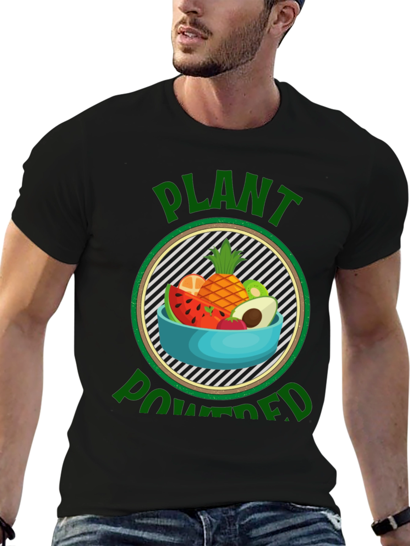 Plant Powered Vegan T-Shirt - Healthy Lifestyle Tee