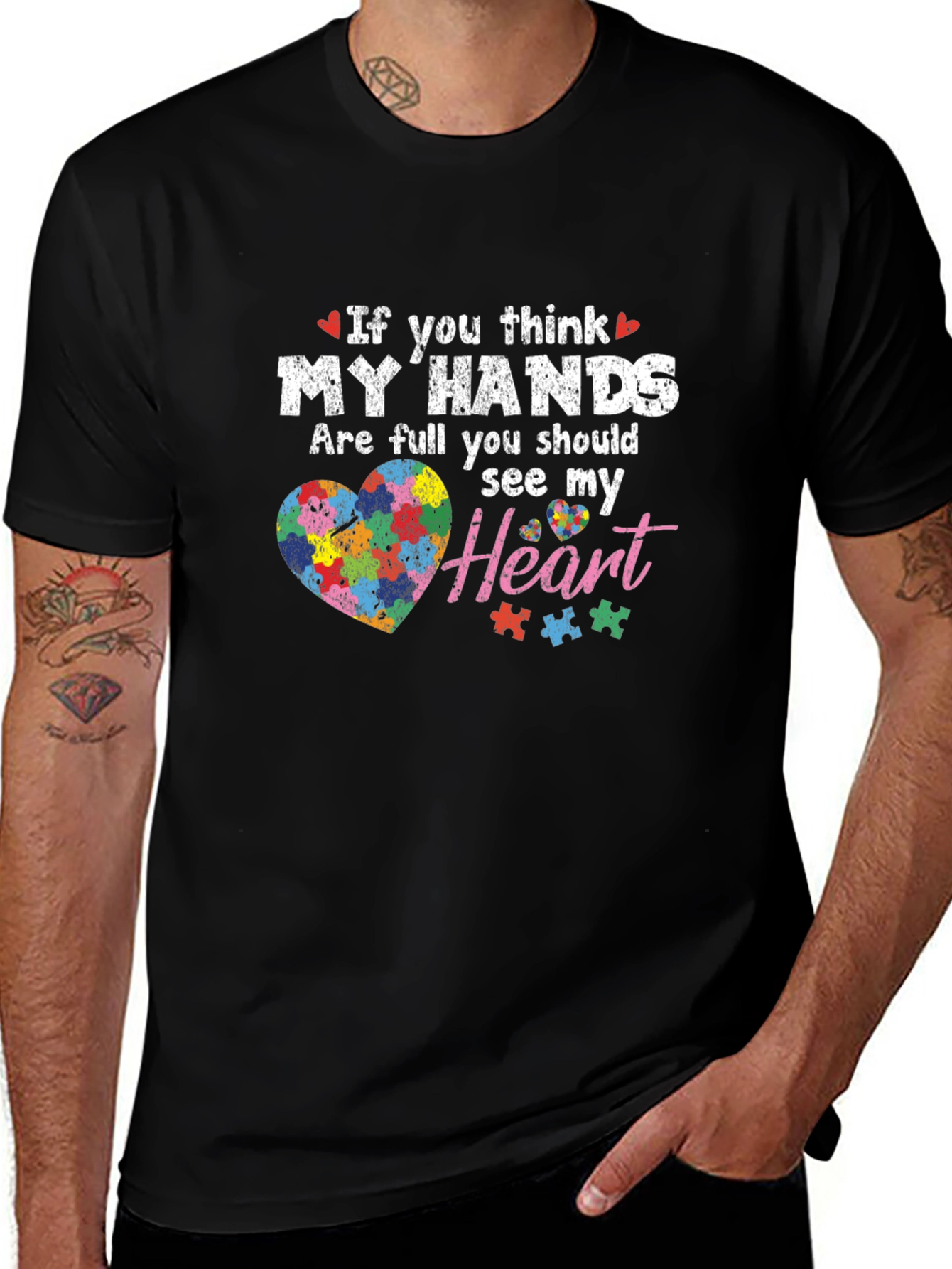 Autism Awareness Heart T-Shirt
