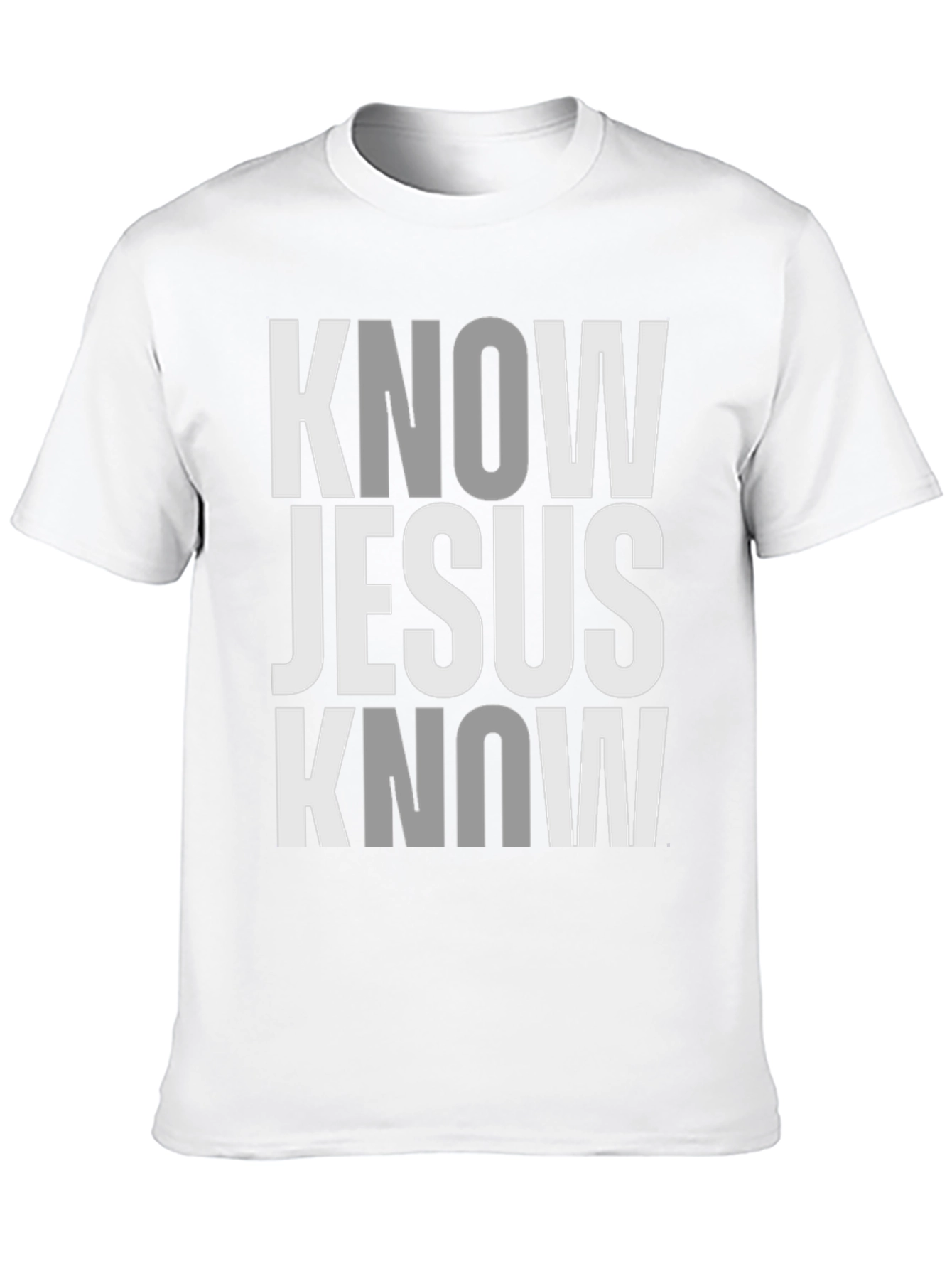 Know Jesus Know Peace - Black Graphic T-Shirt