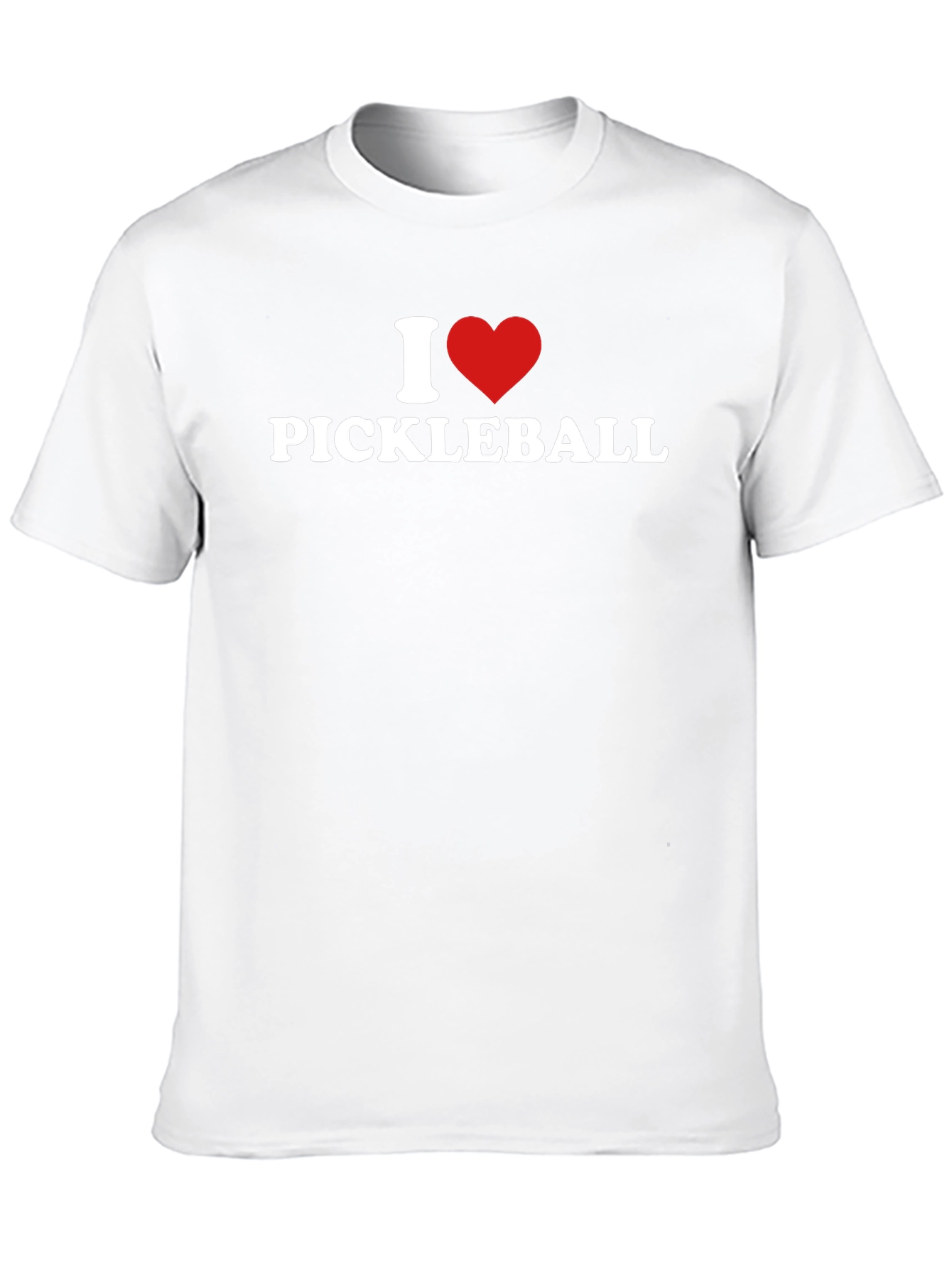I Love Pickleball Black T-Shirt