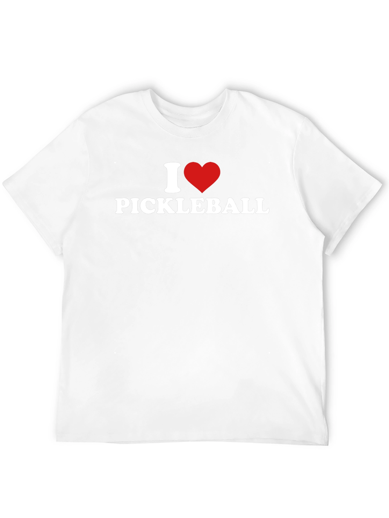 I Love Pickleball Black T-Shirt