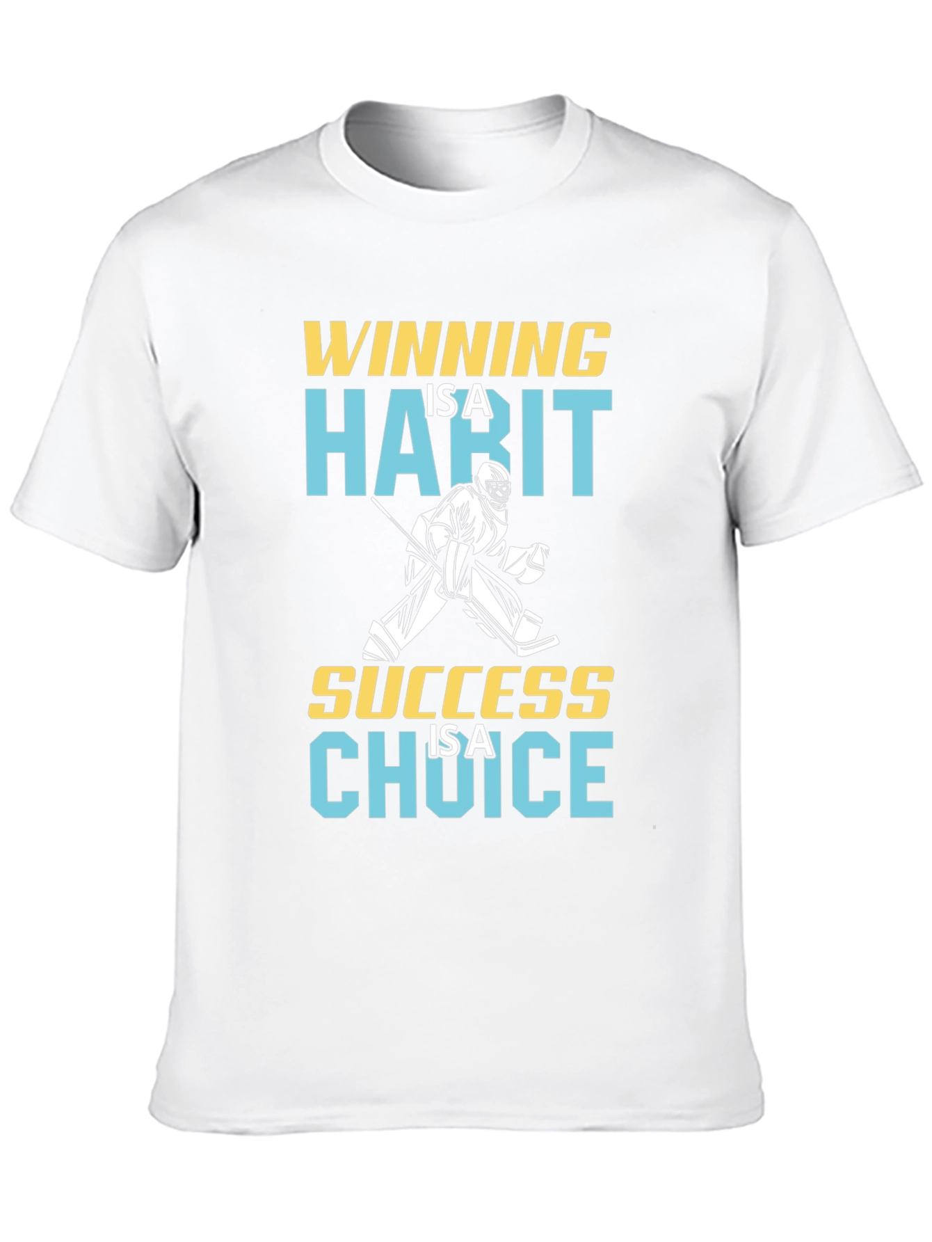 Winning Hockey Graphic T-Shirt - Success is a Choice