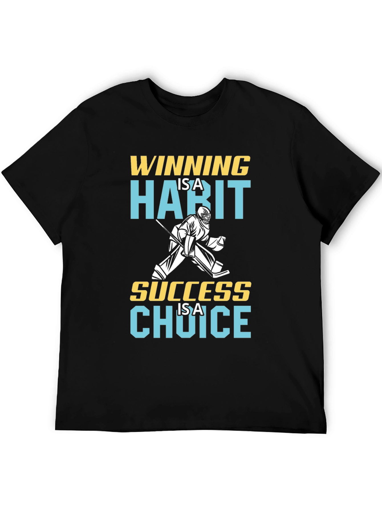 Winning Hockey Graphic T-Shirt - Success is a Choice