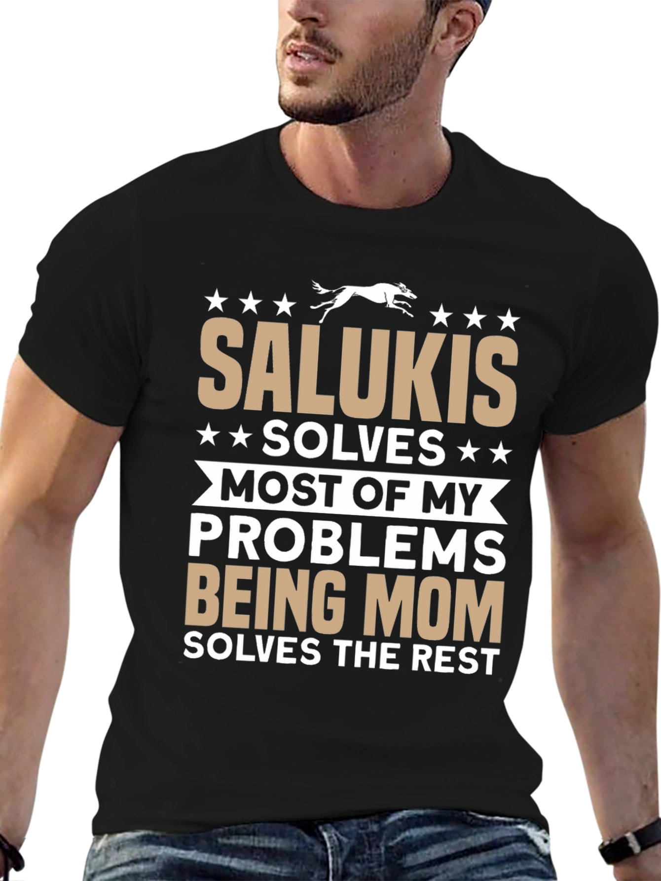 Saluki Mom T-Shirt | Dog Lover Apparel