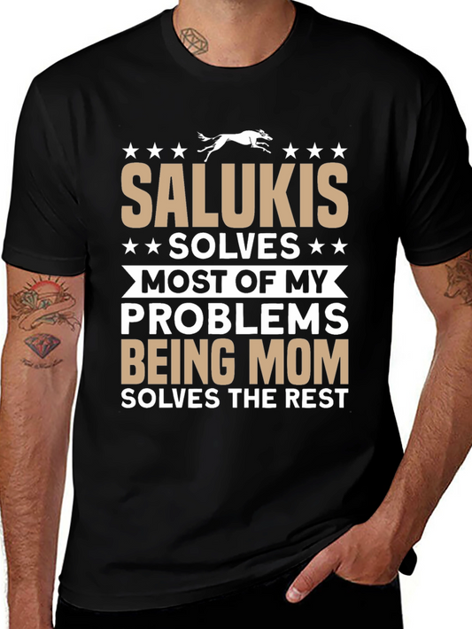Saluki Mom T-Shirt | Dog Lover Apparel