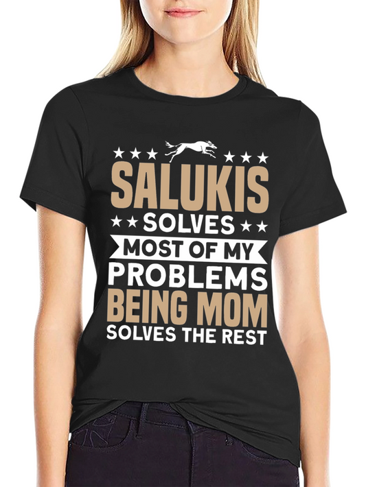 Saluki Mom T-Shirt | Dog Lover Apparel