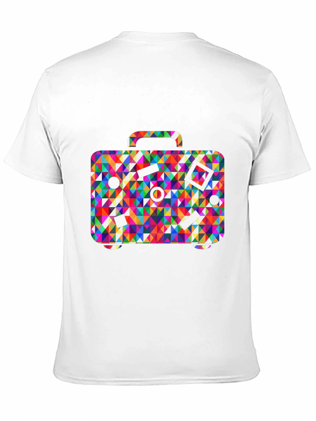 Colorful Suitcase Graphic T-Shirt