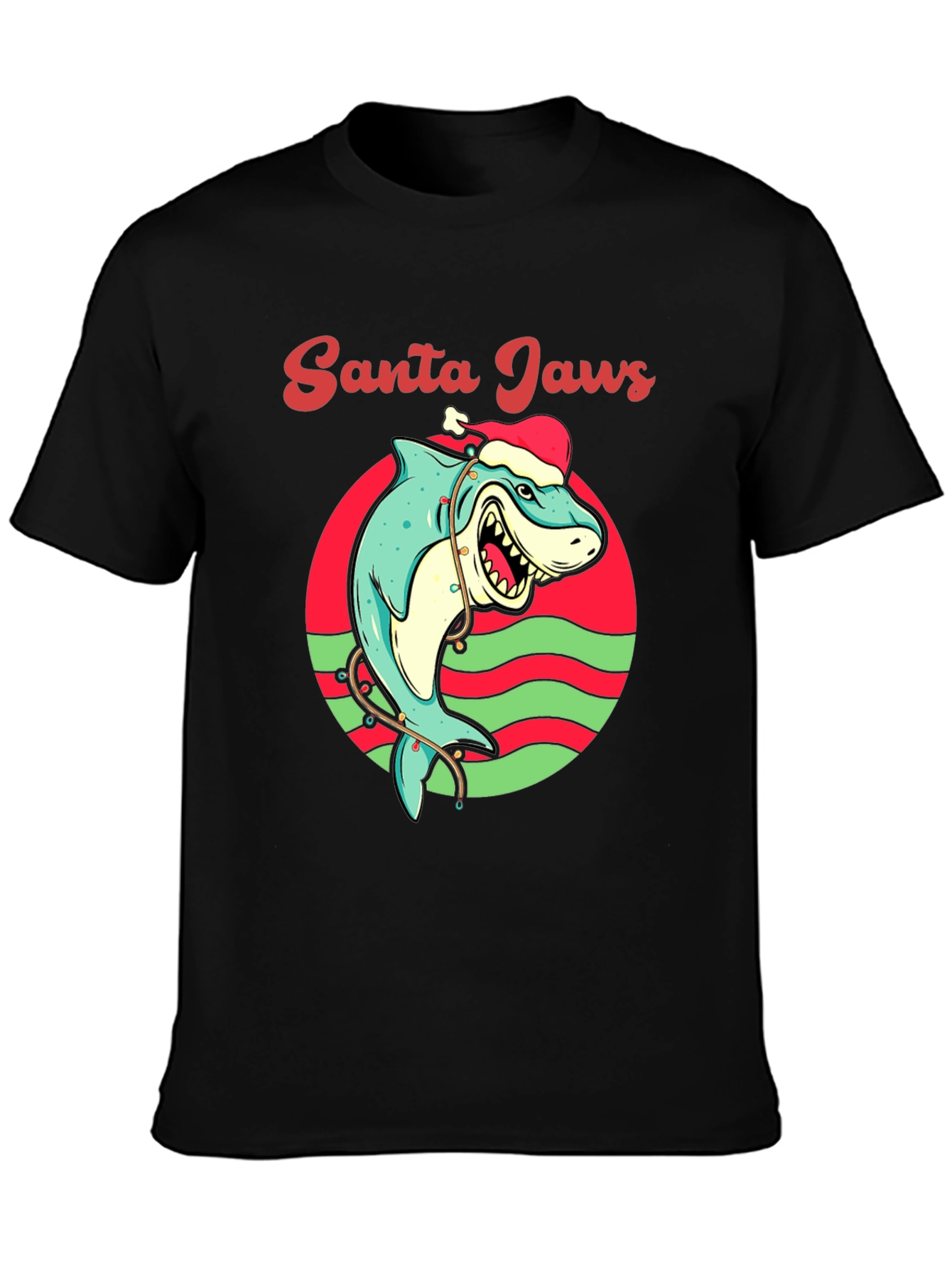 Santa Jaws Christmas T-Shirt