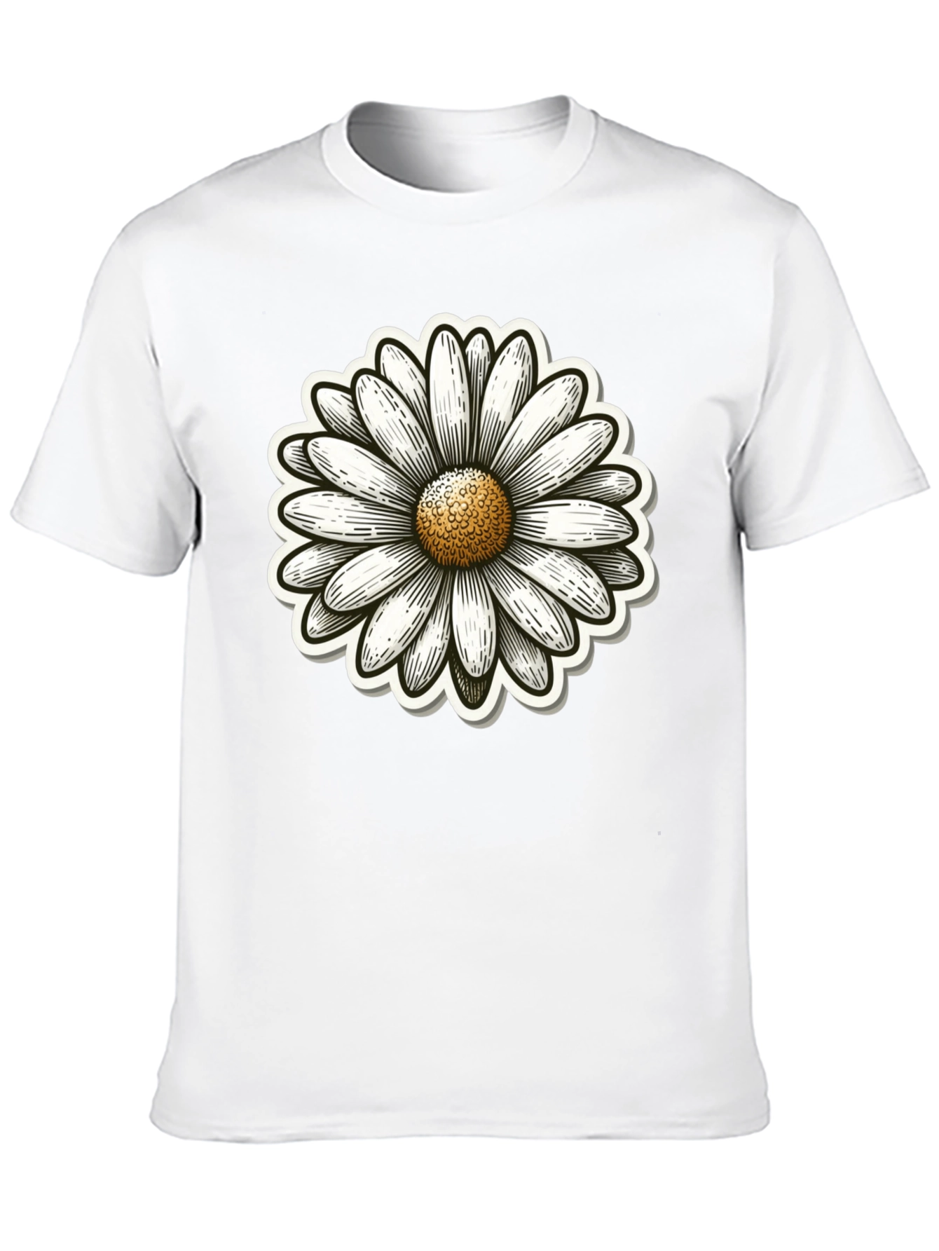 Daisy Graphic Black T-Shirt