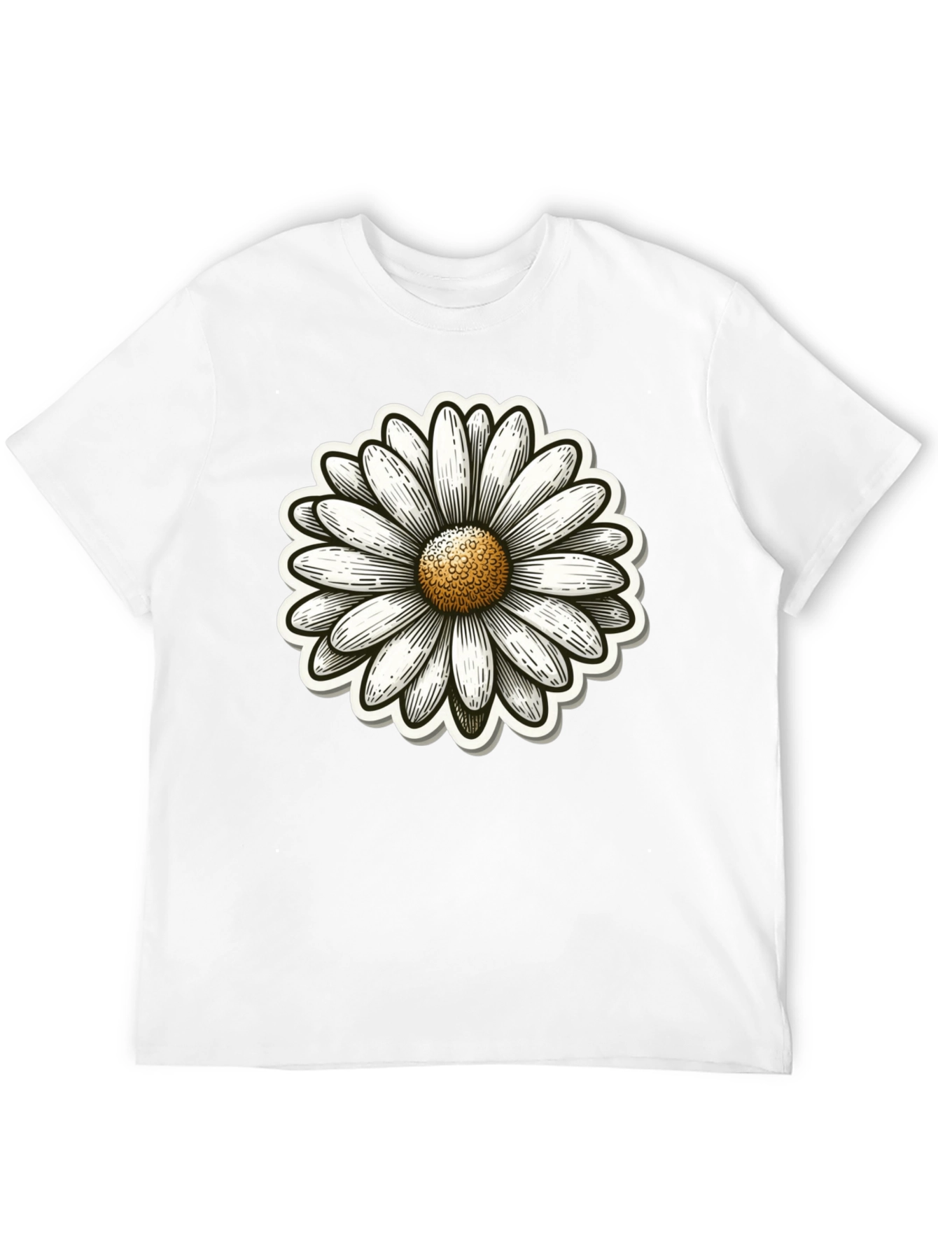 Daisy Graphic Black T-Shirt