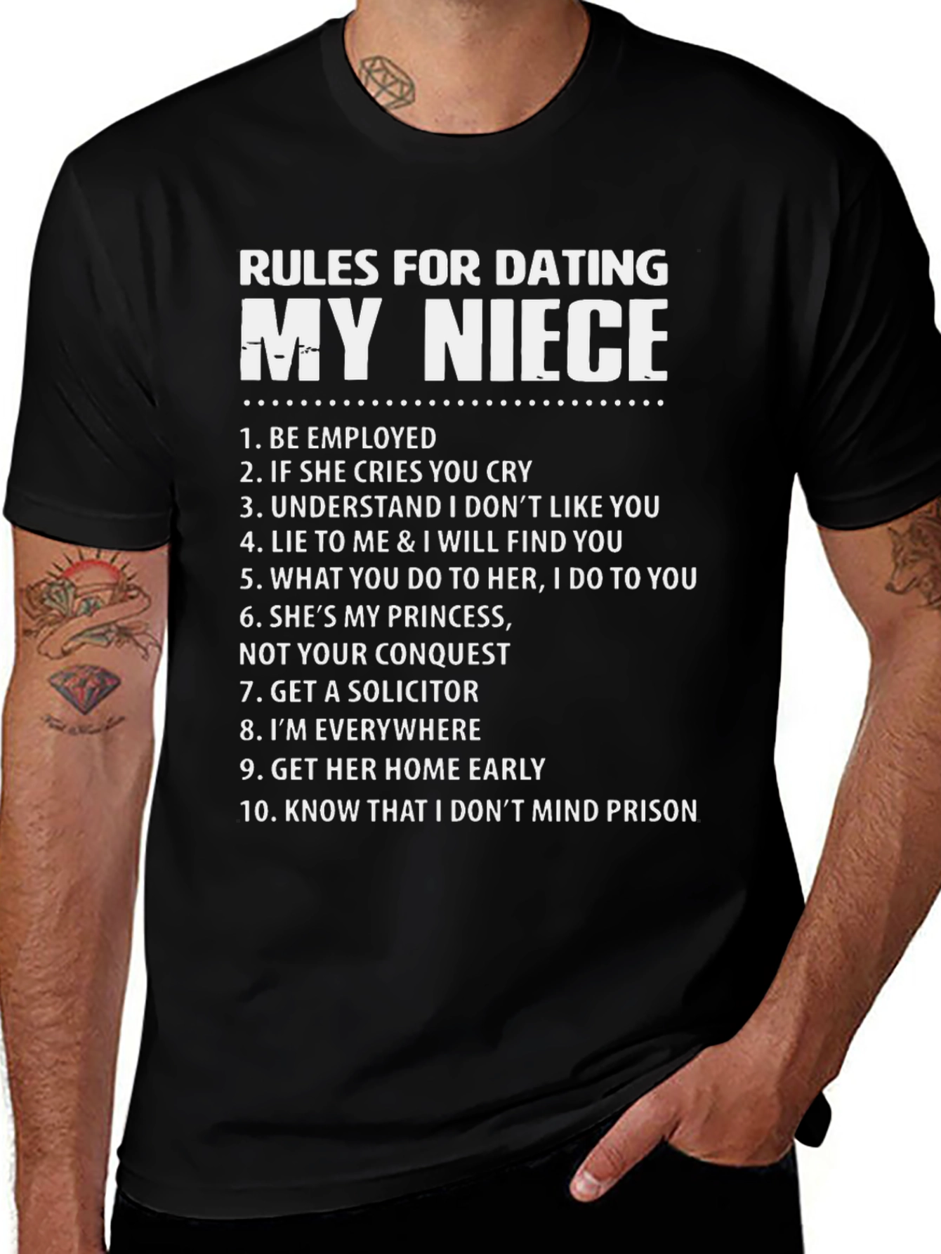 Rules for Dating My Niece Graphic Tee