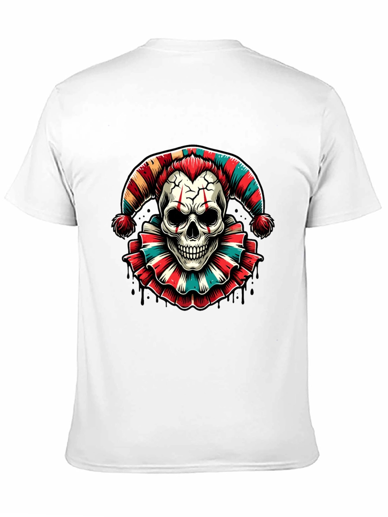 Skull Jester Graphic Tee - Mens Black T-Shirt