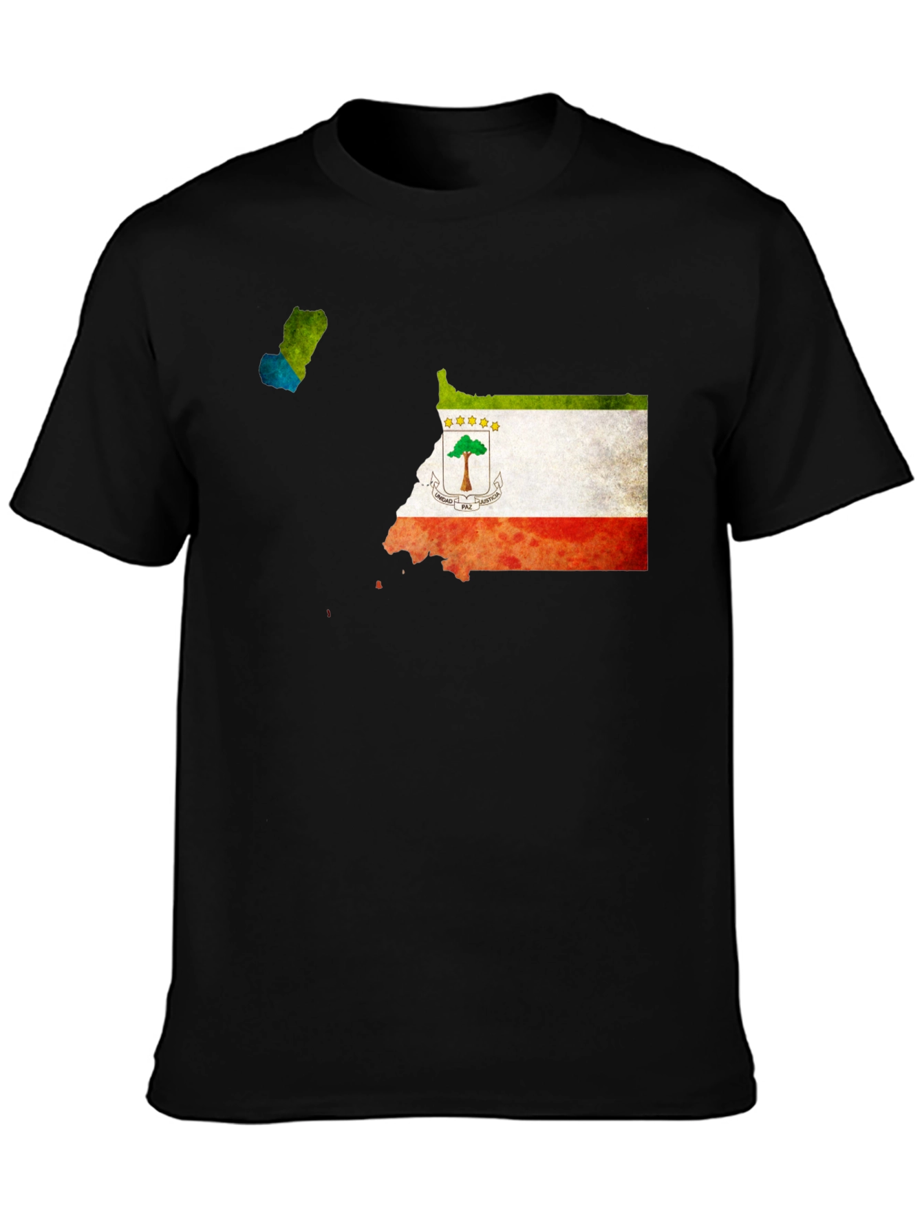 Equatorial Guinea Flag Map T-Shirt