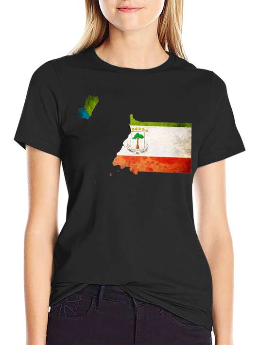 Equatorial Guinea Flag Map T-Shirt