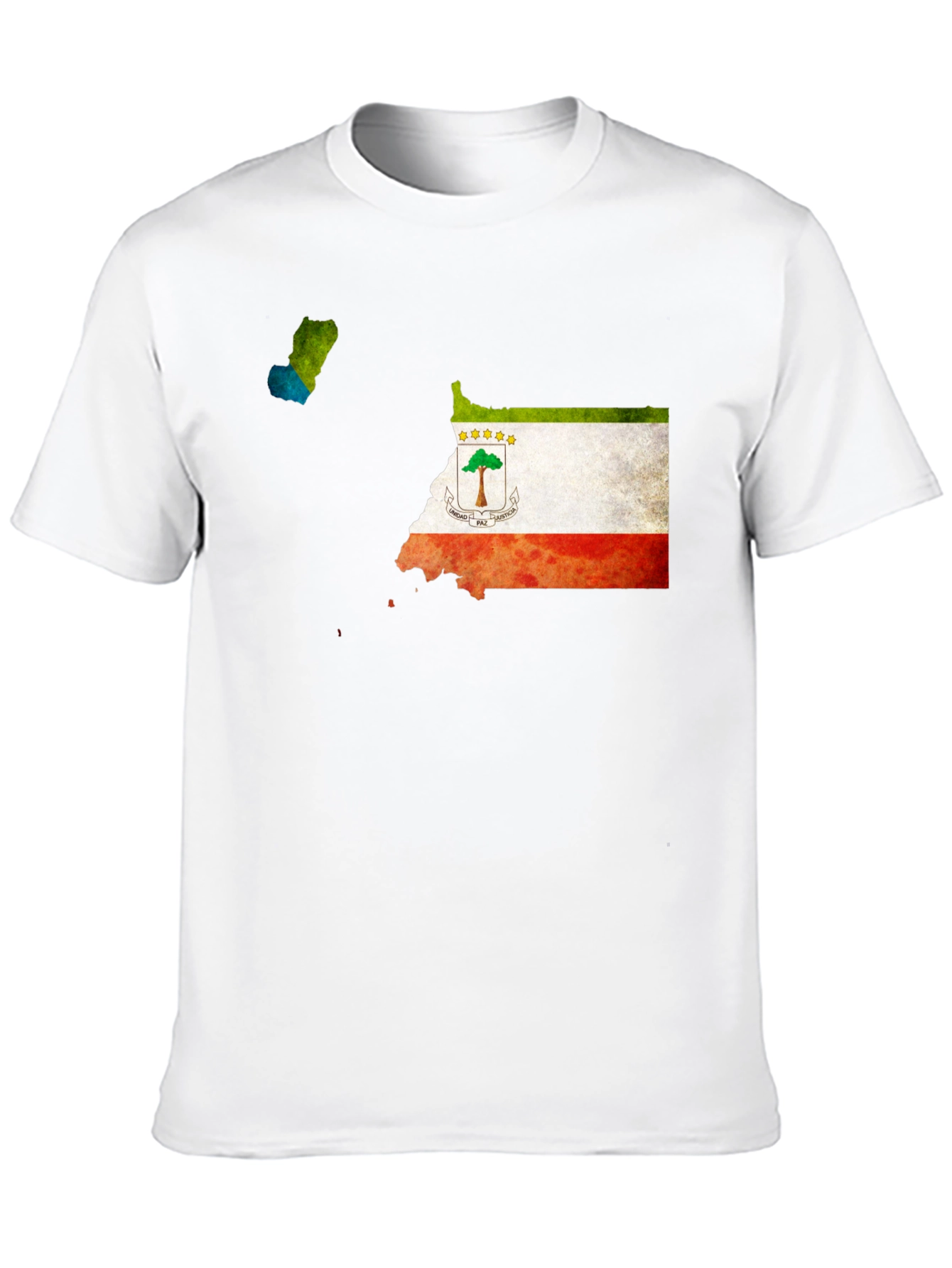 Equatorial Guinea Flag Map T-Shirt