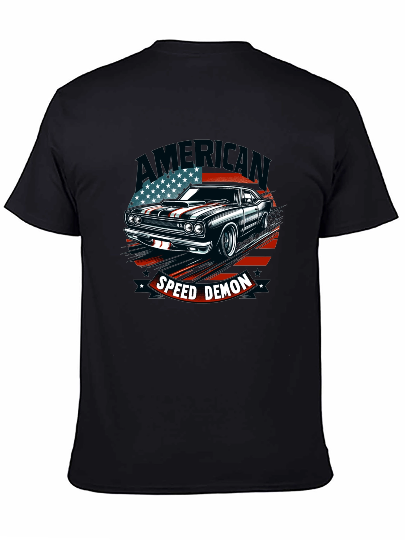 American Speed Demon Car Graphic T-Shirt