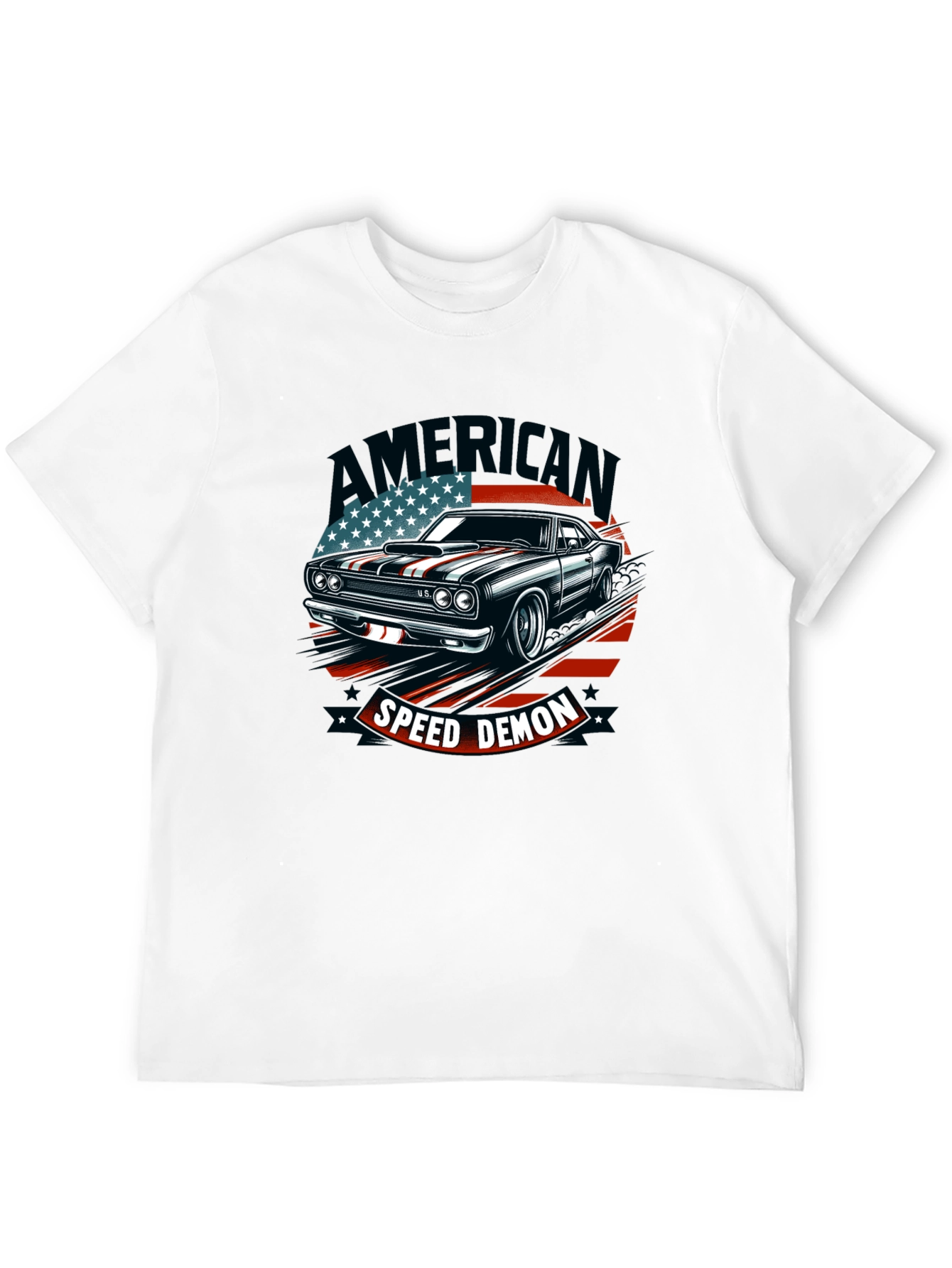 American Speed Demon Car Graphic T-Shirt