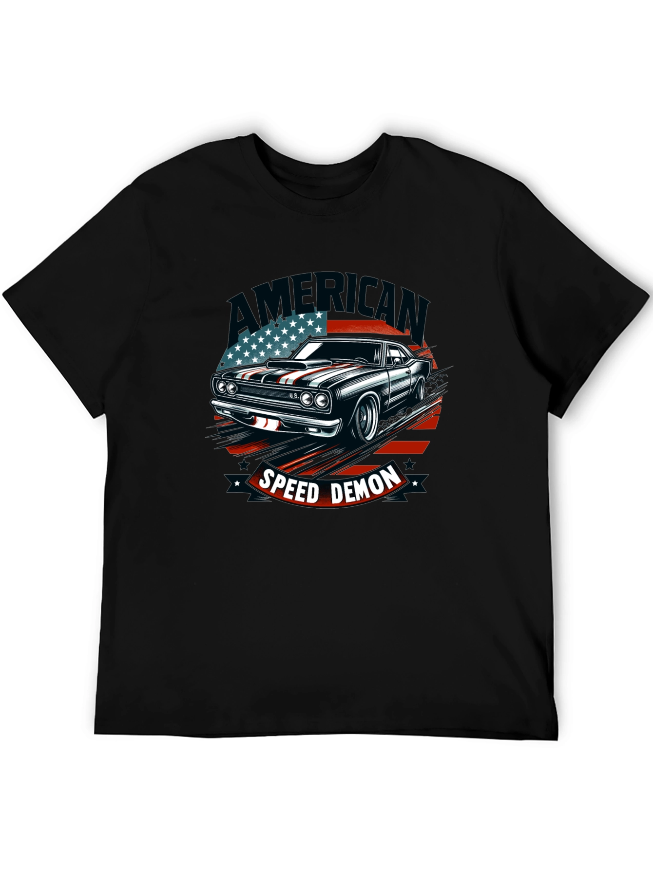 American Speed Demon Car Graphic T-Shirt