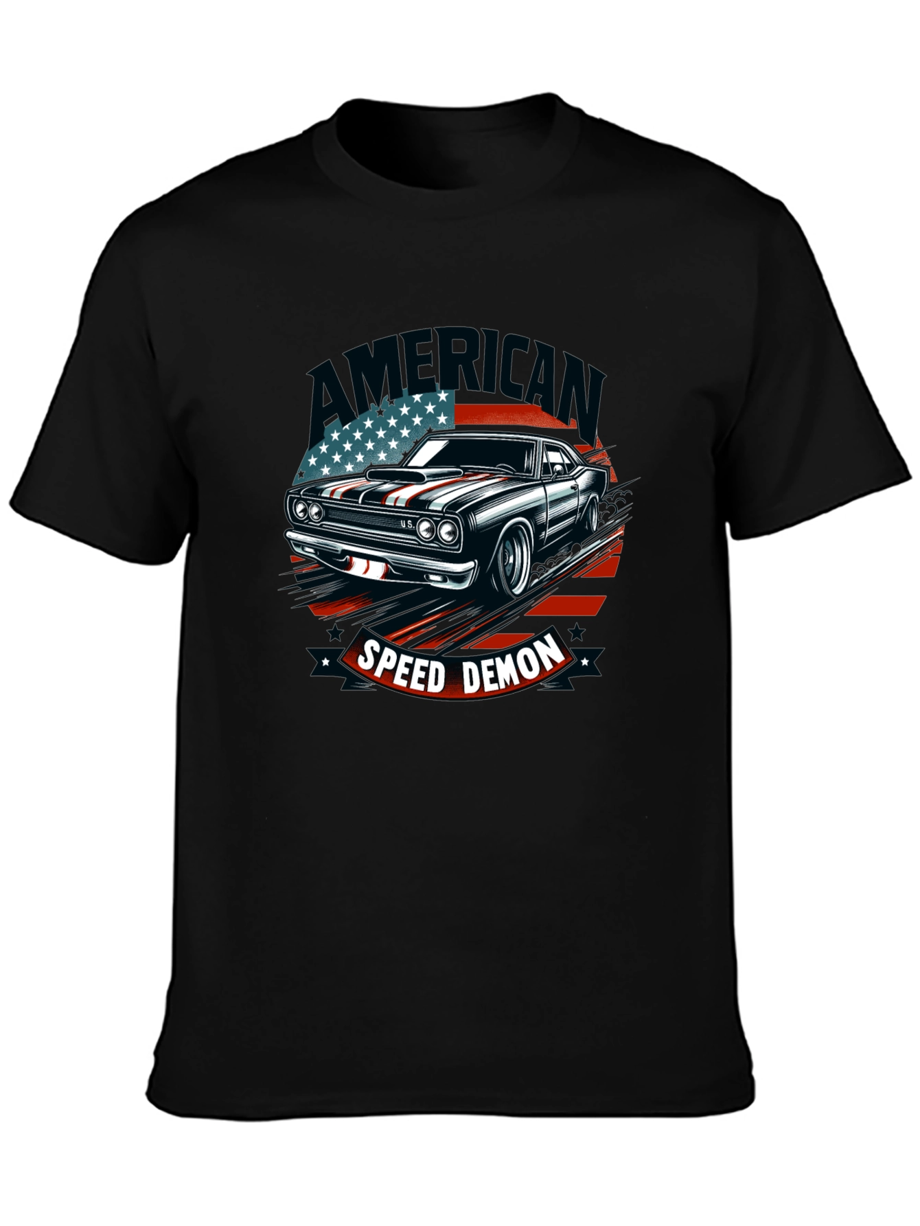 American Speed Demon Car Graphic T-Shirt