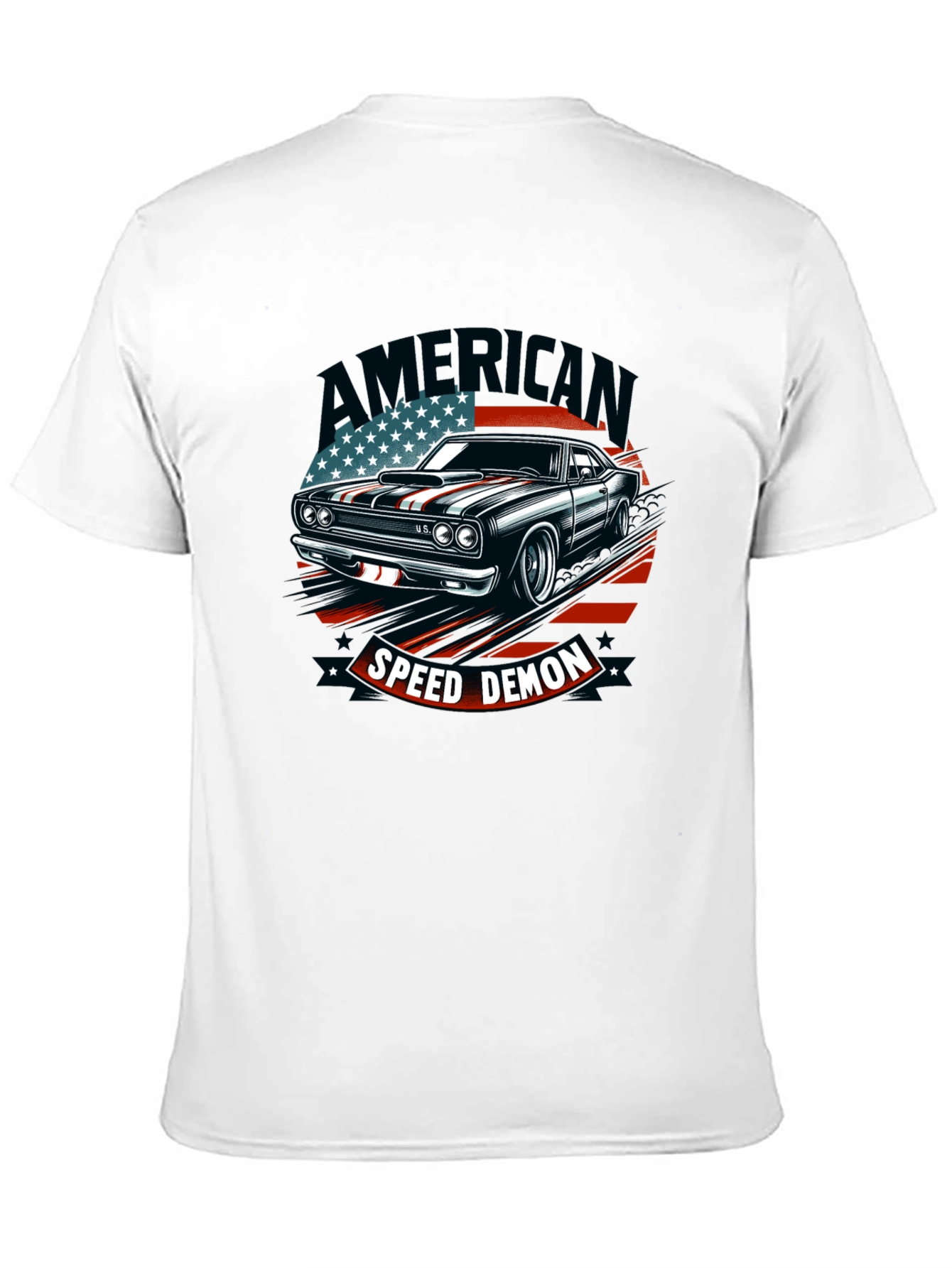 American Speed Demon Car Graphic T-Shirt