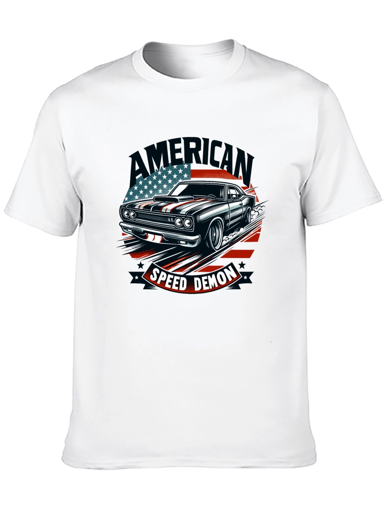 American Speed Demon Car Graphic T-Shirt