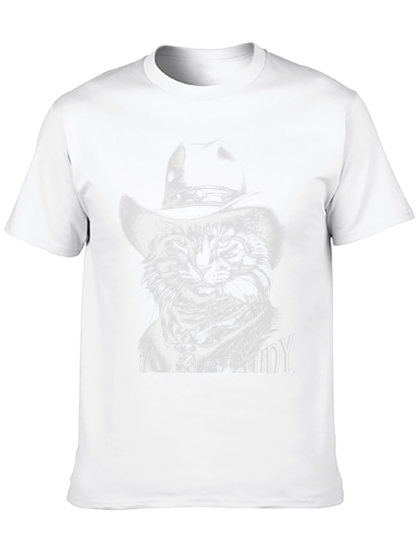 Cool Cat Cowboy T-Shirt - Unique Graphic Tee
