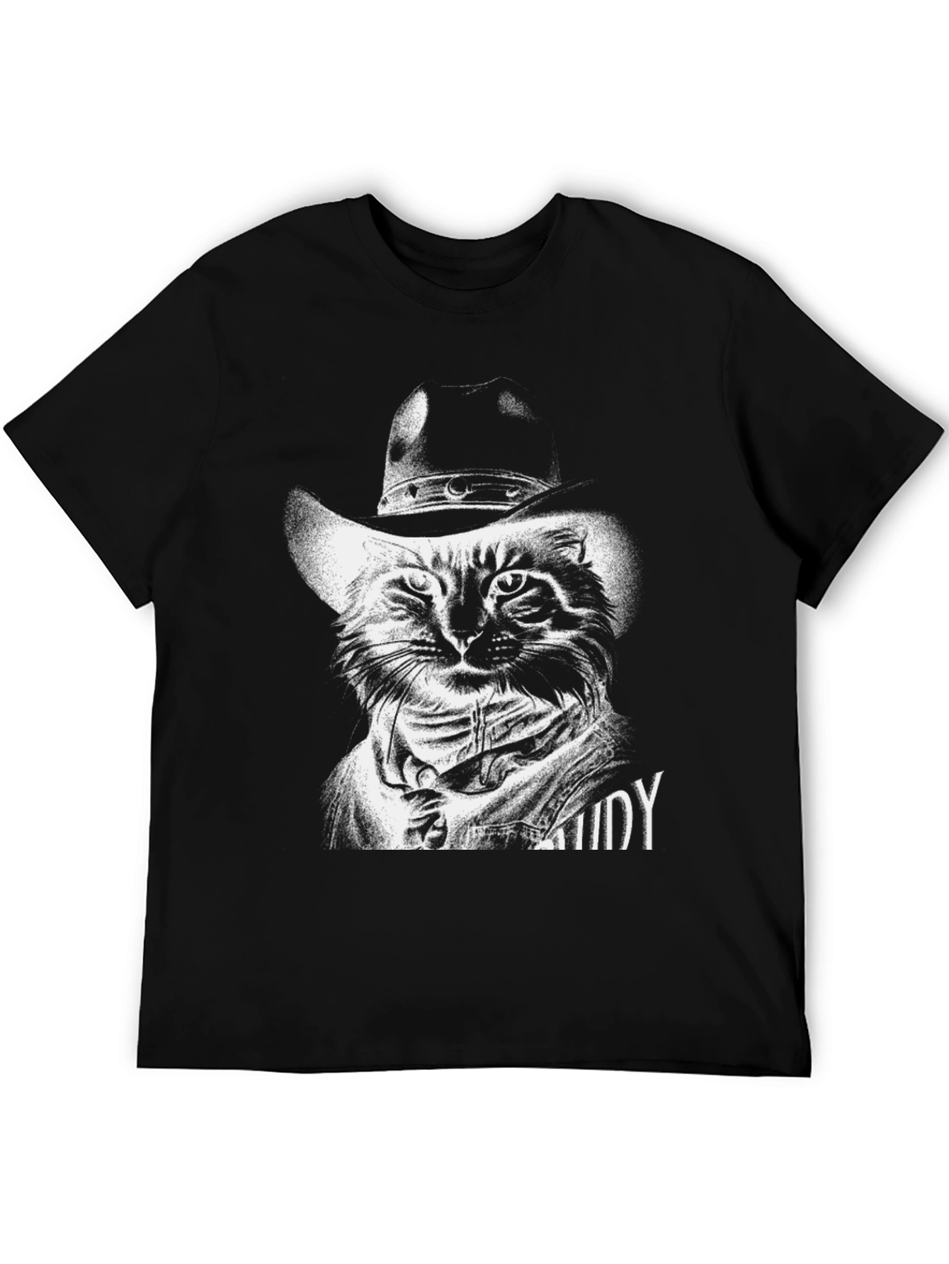 Cool Cat Cowboy T-Shirt - Unique Graphic Tee