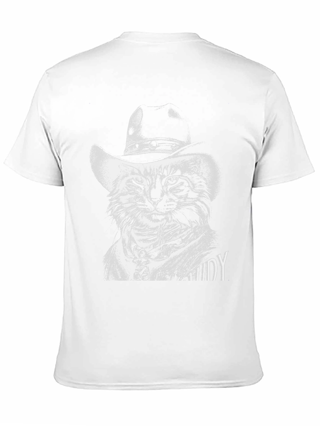 Cool Cat Cowboy T-Shirt - Unique Graphic Tee