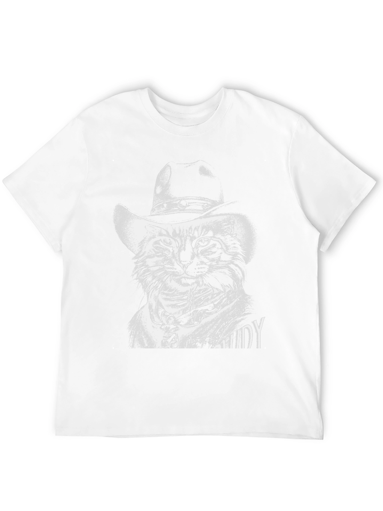 Cool Cat Cowboy T-Shirt - Unique Graphic Tee
