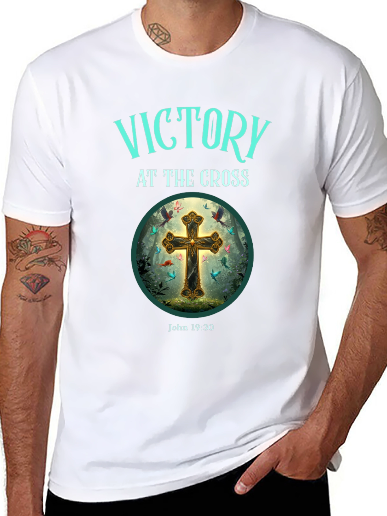 Victory at the Cross Graphic Tee
