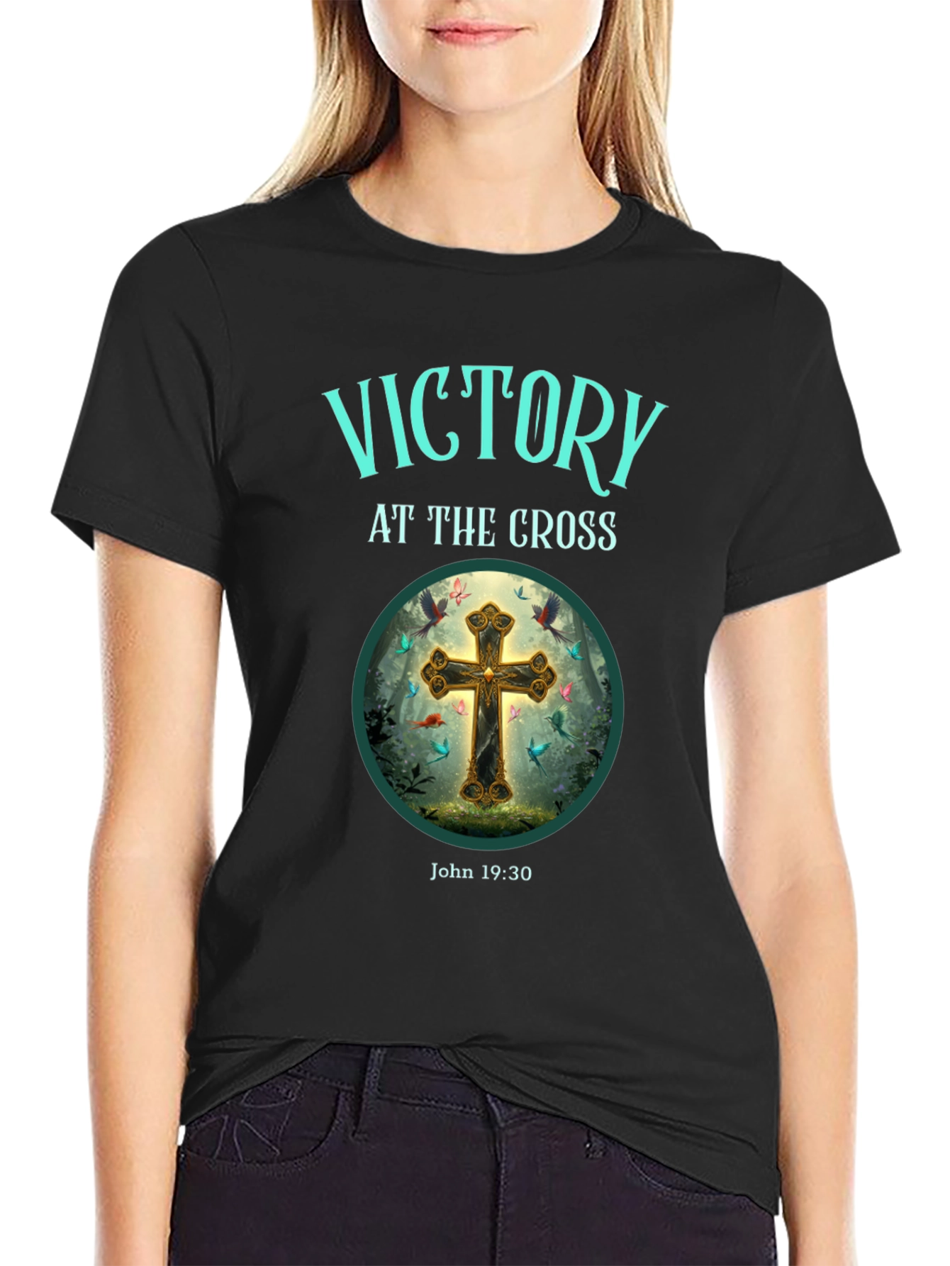 Victory at the Cross Graphic Tee