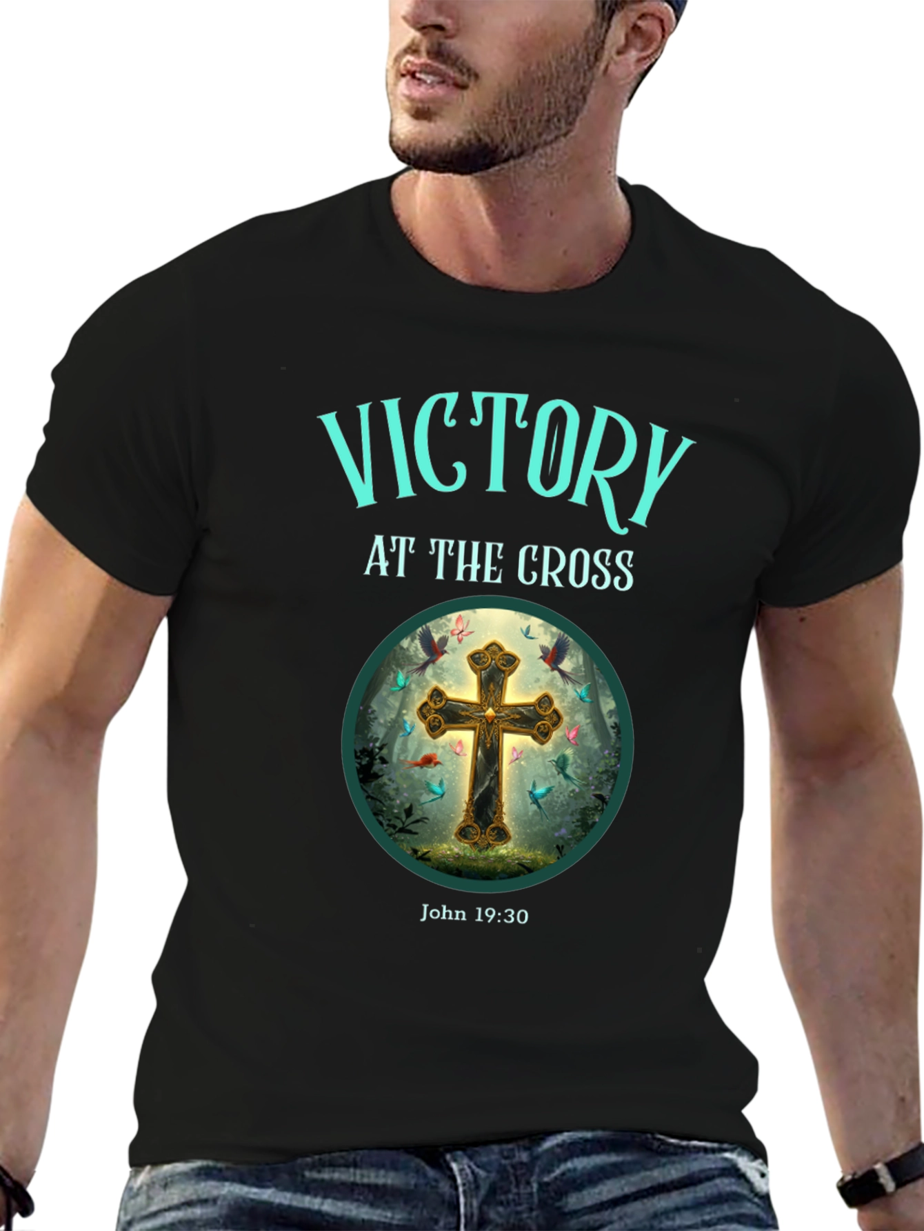 Victory at the Cross Graphic Tee