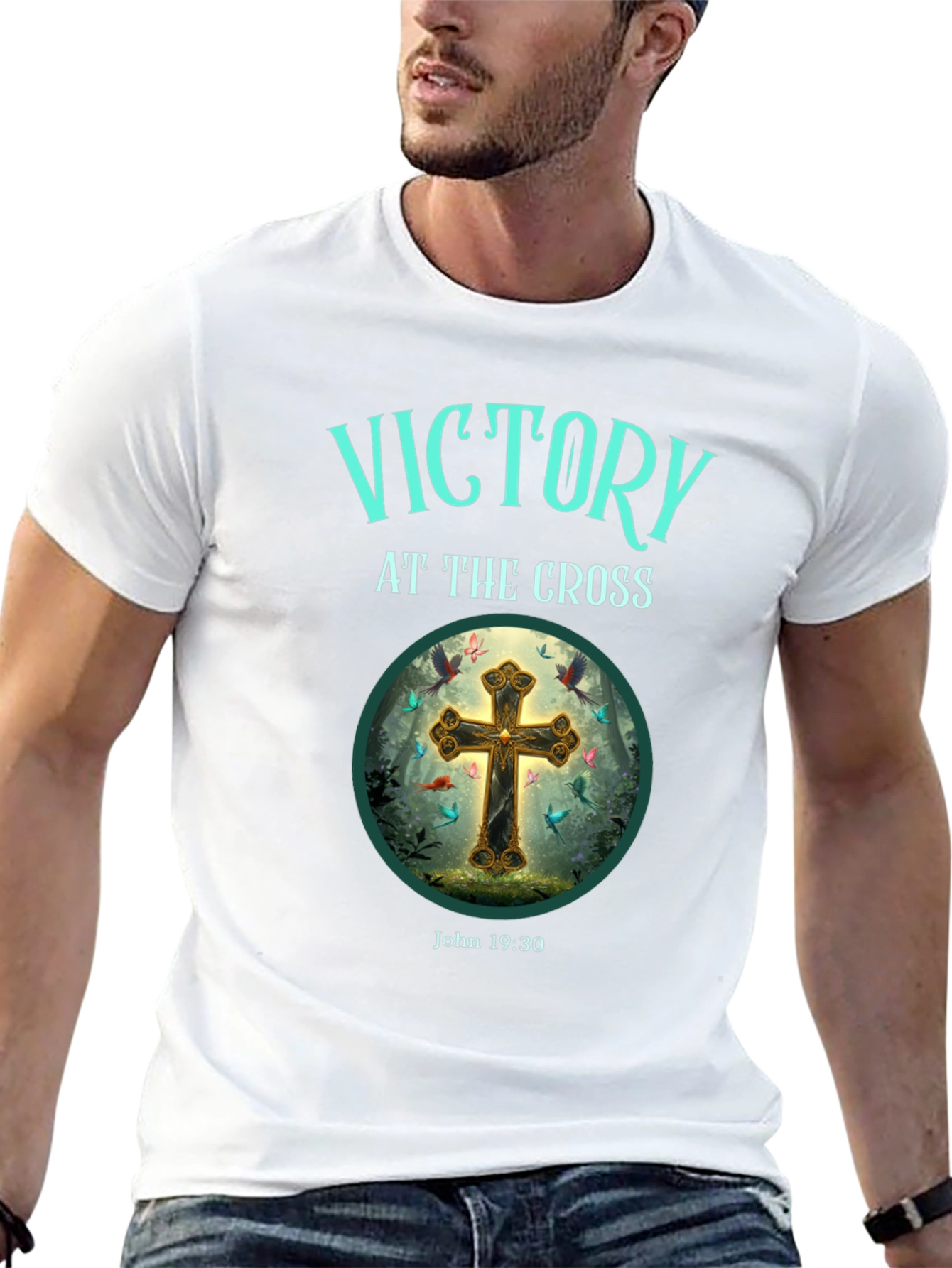 Victory at the Cross Graphic Tee