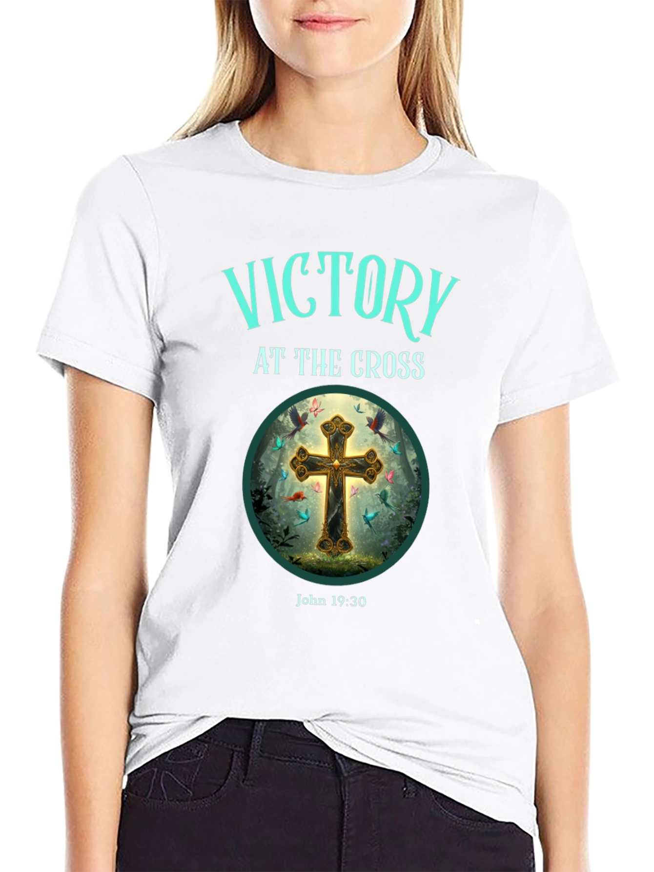 Victory at the Cross Graphic Tee