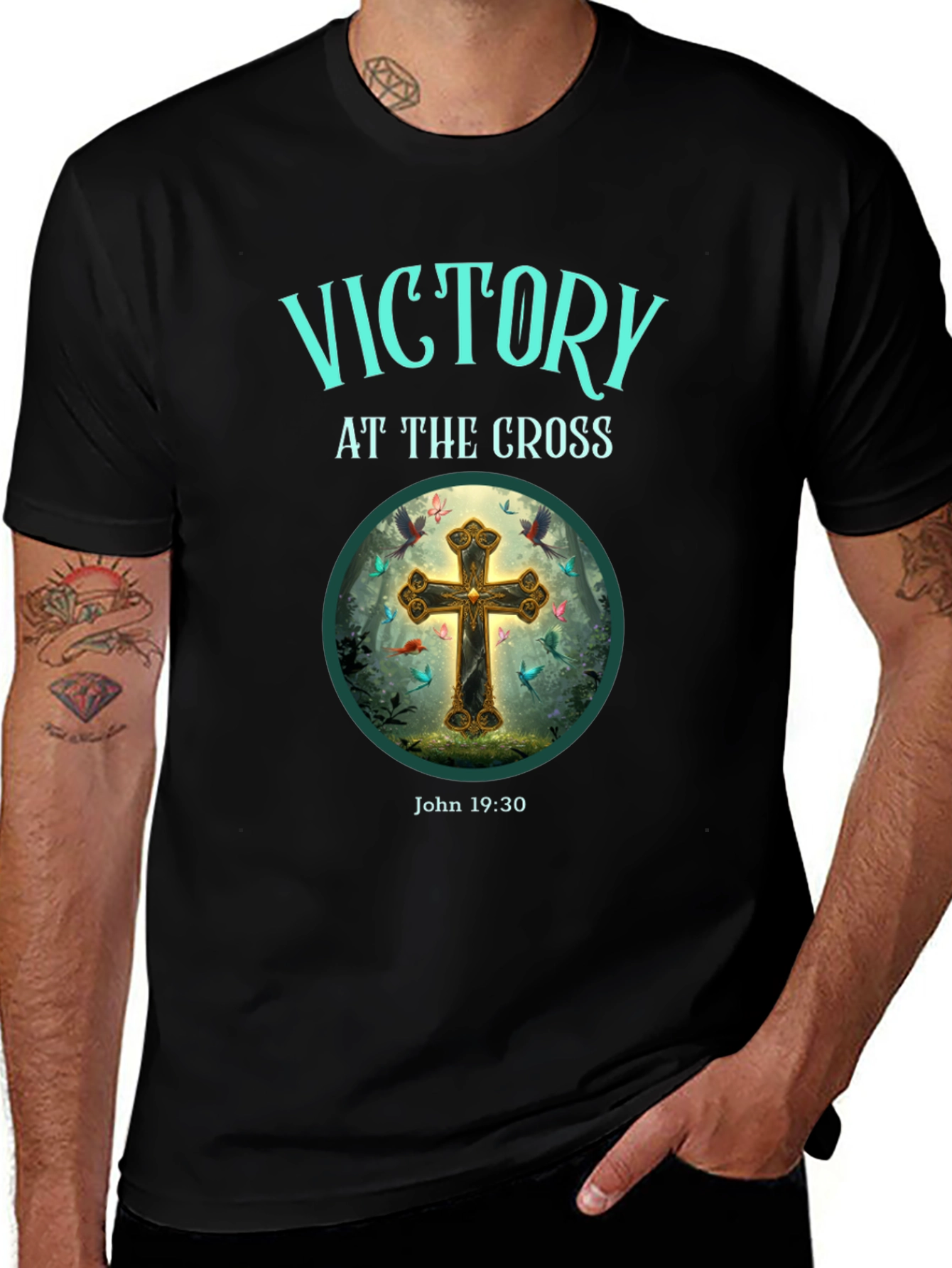 Victory at the Cross Graphic Tee