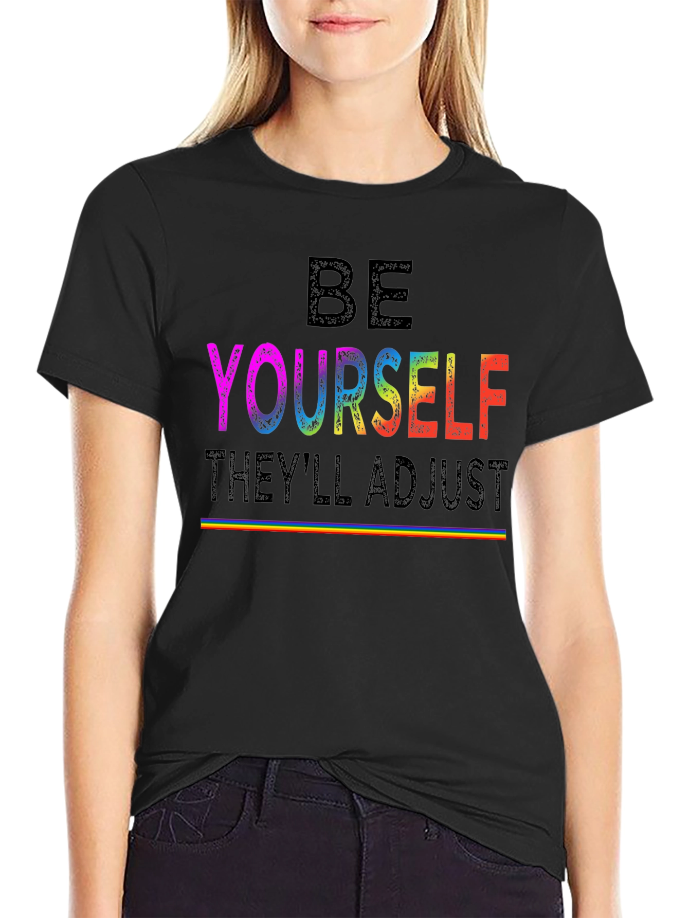 Be Yourself LGBTQ+ Pride Rainbow T-Shirt