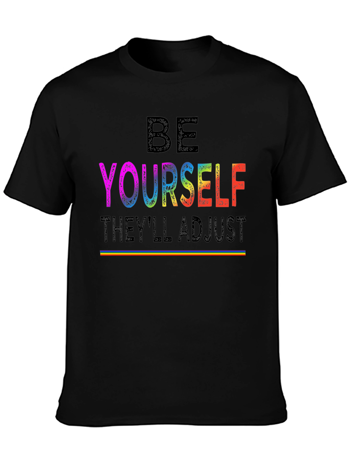 Be Yourself LGBTQ+ Pride Rainbow T-Shirt