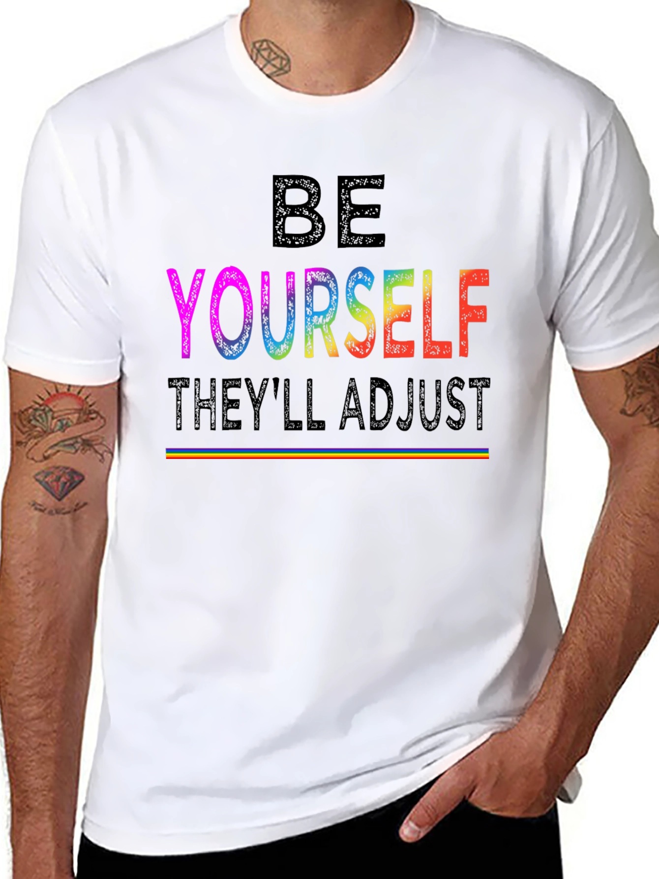 Be Yourself LGBTQ+ Pride Rainbow T-Shirt