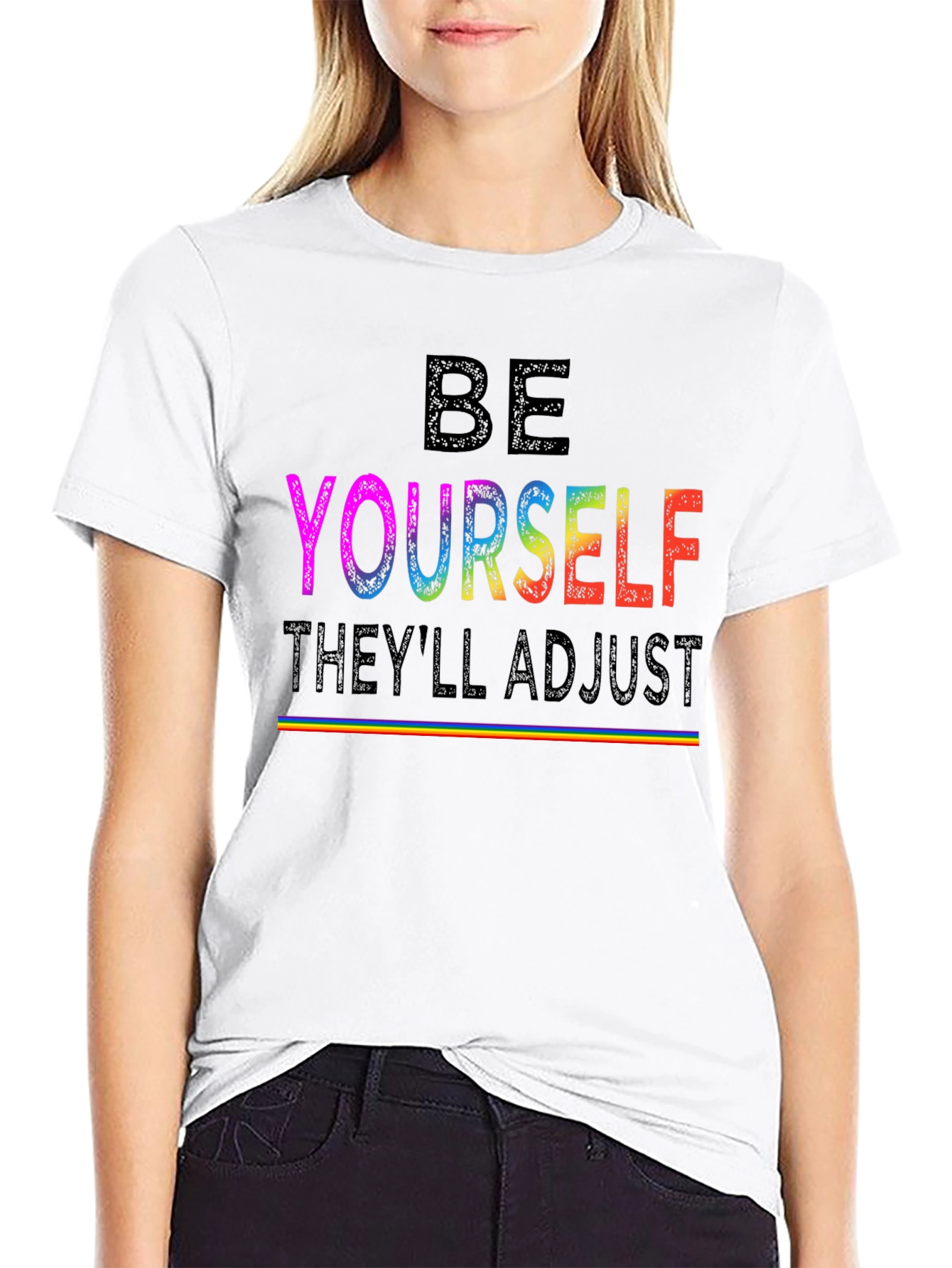 Be Yourself LGBTQ+ Pride Rainbow T-Shirt