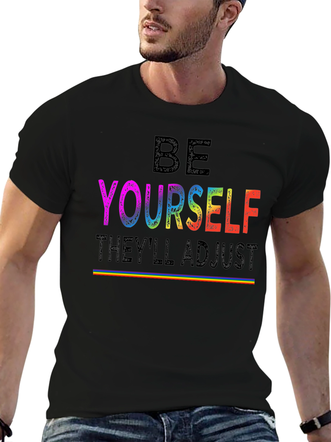 Be Yourself LGBTQ+ Pride Rainbow T-Shirt