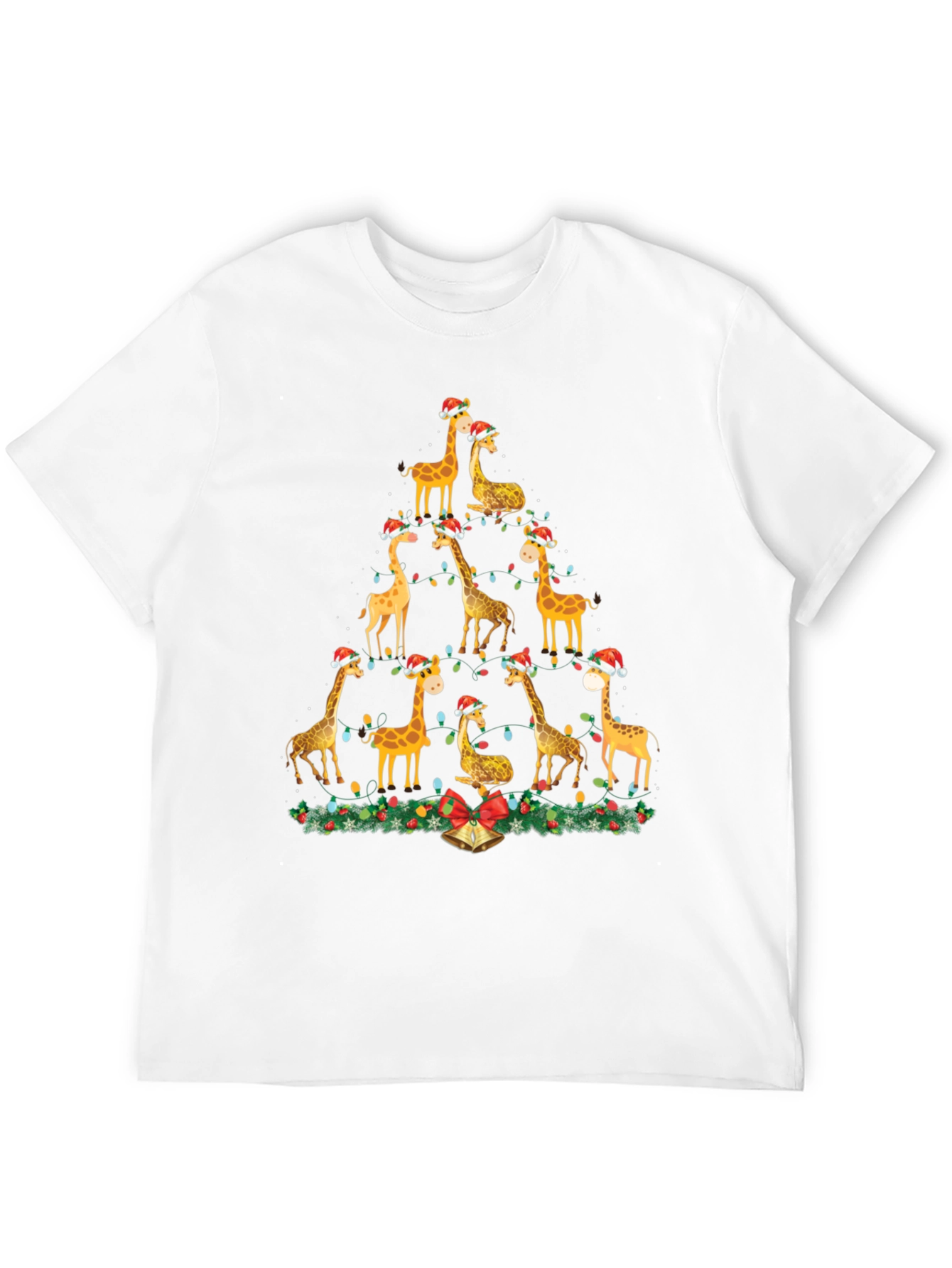 Giraffe Christmas Tree T-Shirt