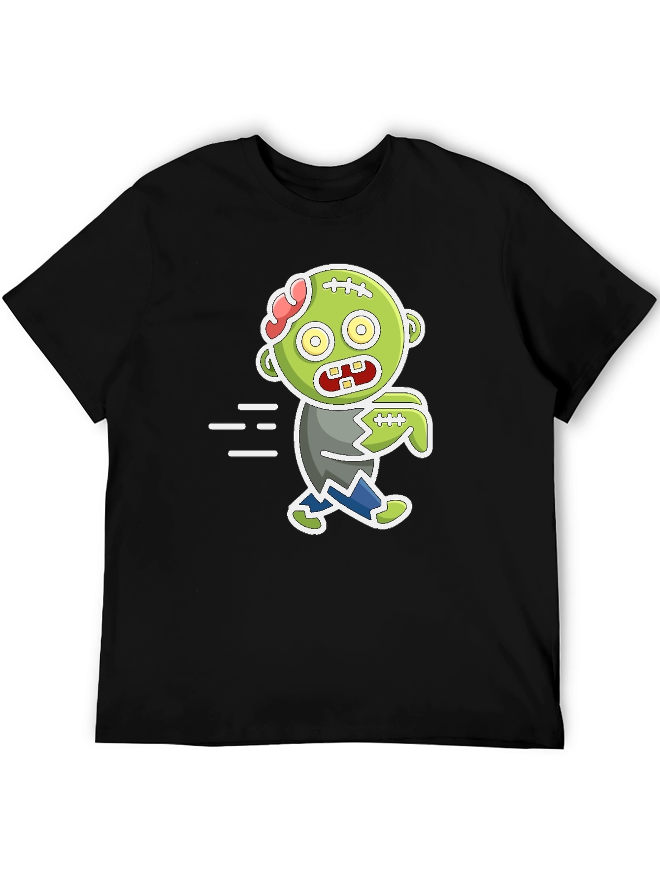 Cartoon Zombie Graphic T-Shirt - Halloween Fun