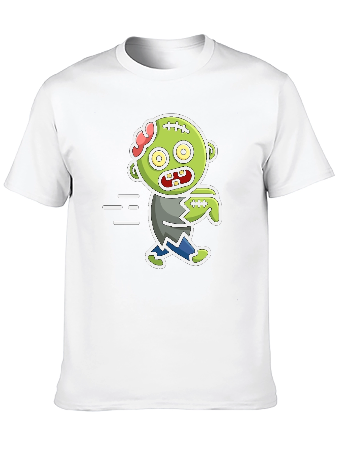 Cartoon Zombie Graphic T-Shirt - Halloween Fun