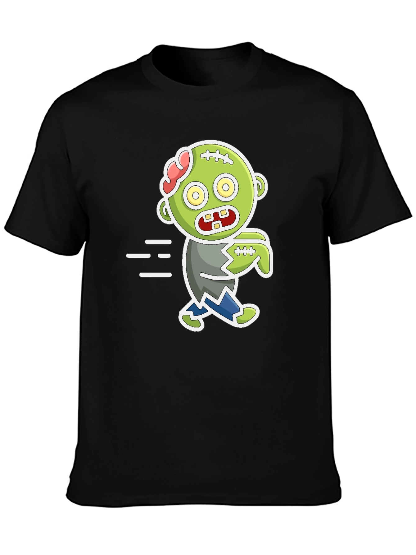 Cartoon Zombie Graphic T-Shirt - Halloween Fun