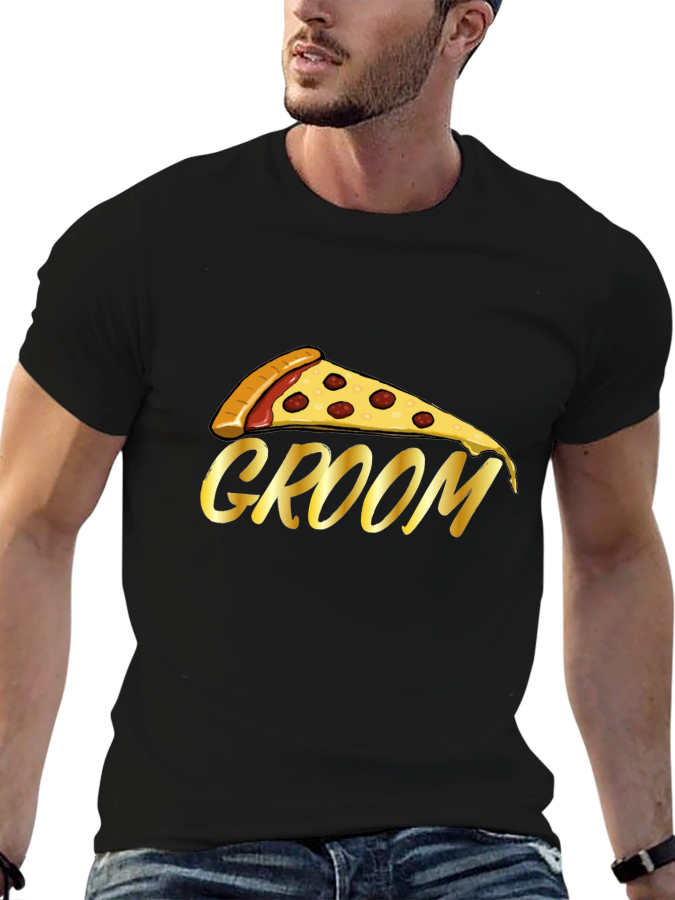 Pizza Groom T-Shirt - Bachelor Party Tee