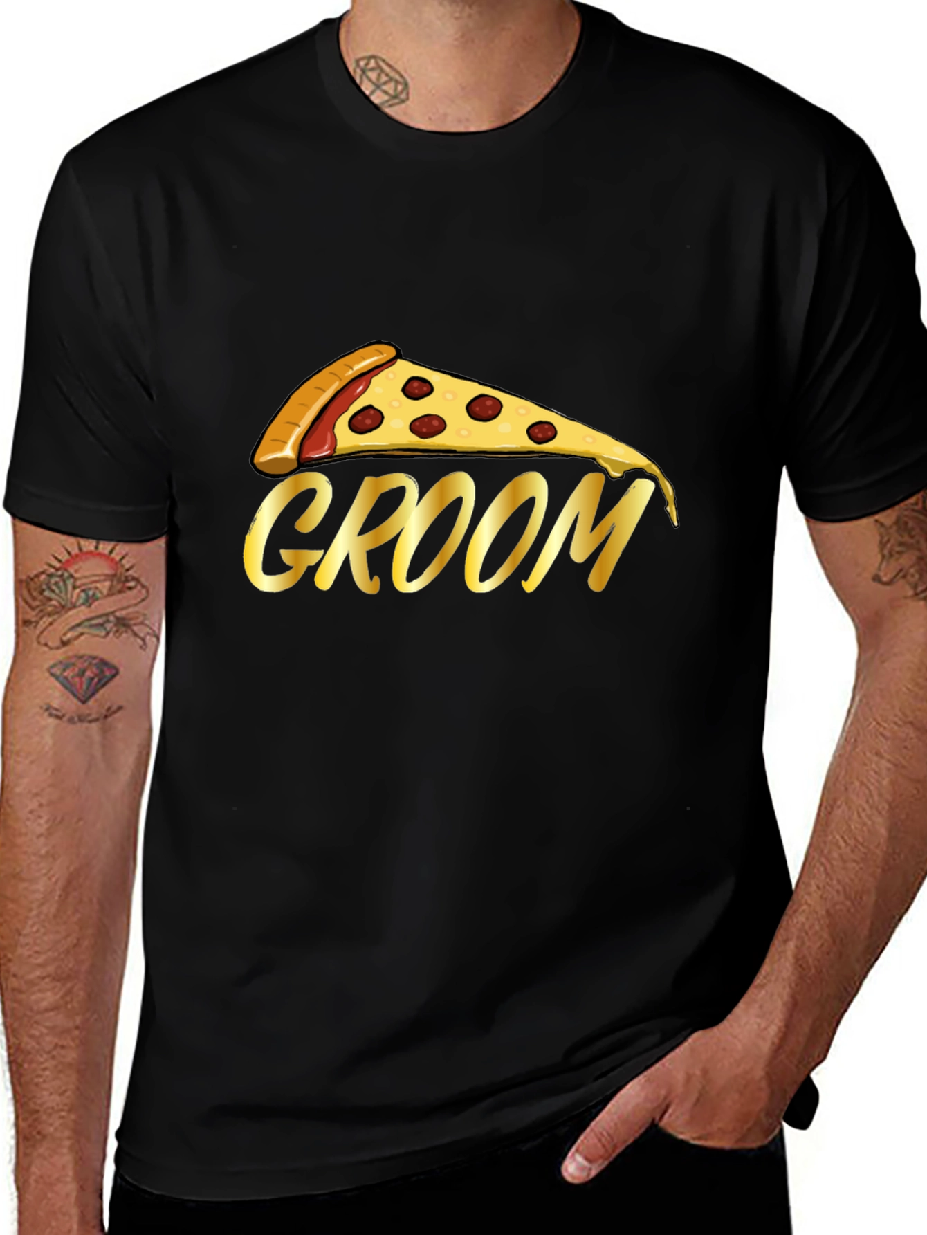 Pizza Groom T-Shirt - Bachelor Party Tee