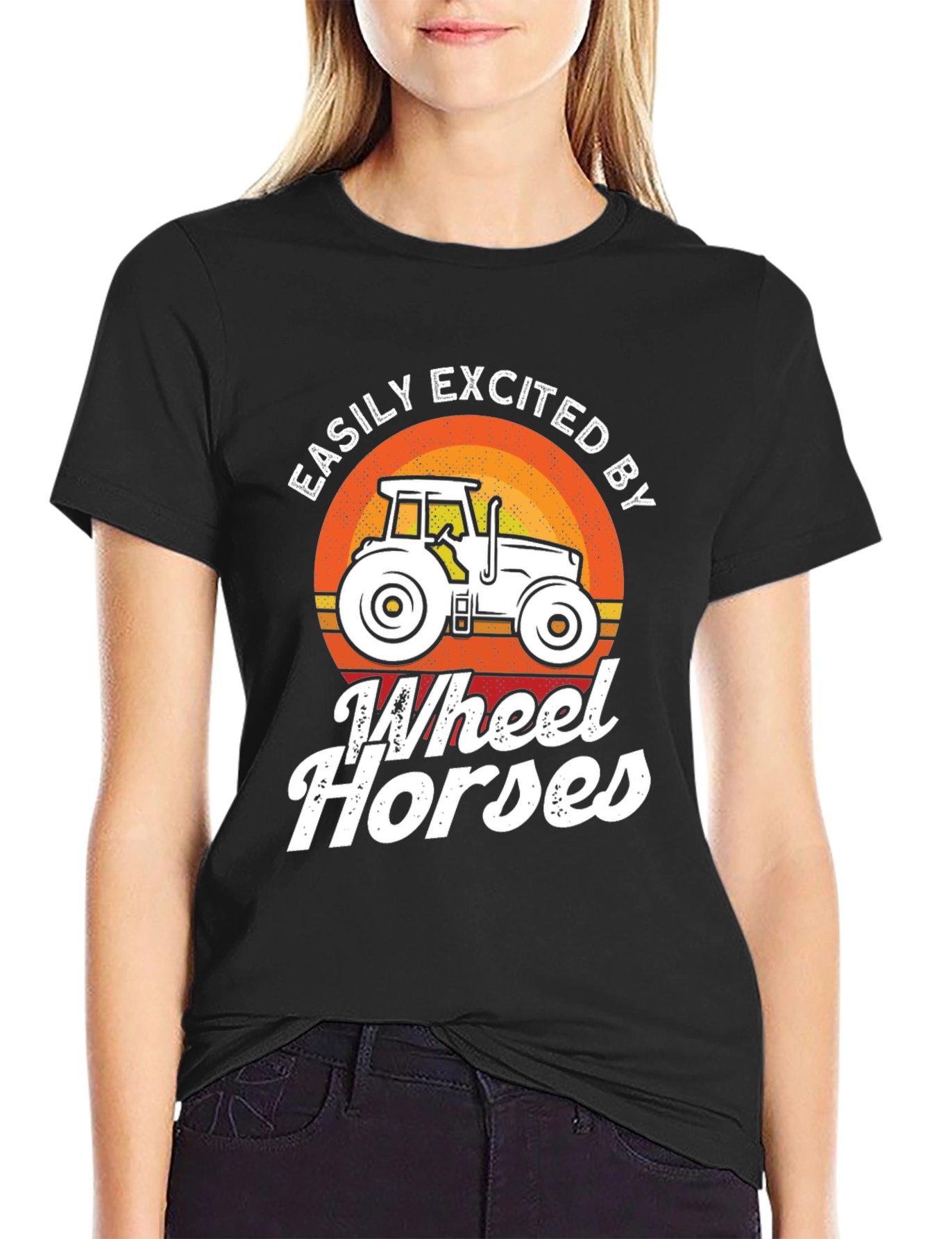 Easily Excited by Wheel Horses T-Shirt